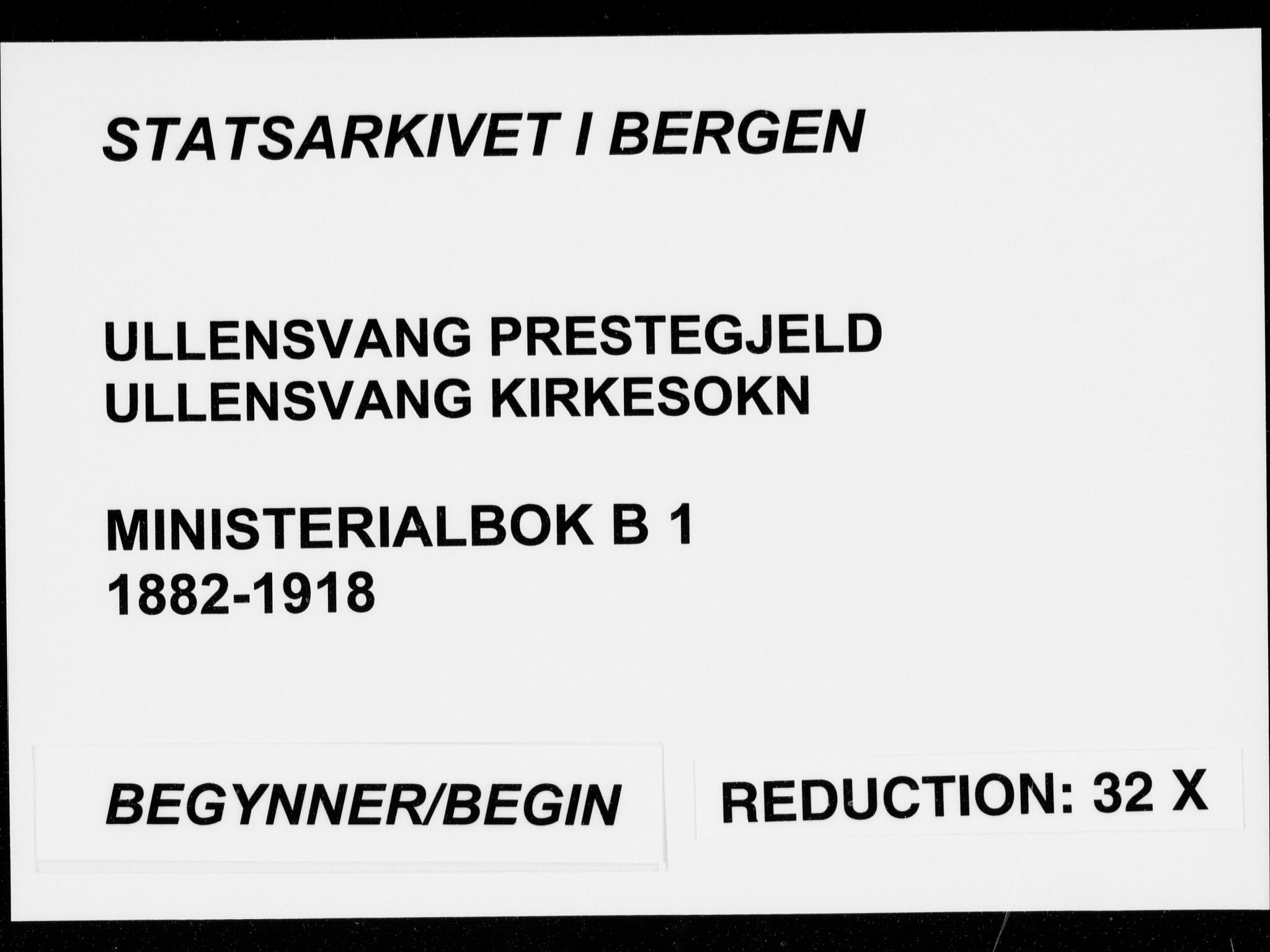 Ullensvang sokneprestembete, AV/SAB-A-78701/H/Haa: Parish register (official) no. B  1, 1882-1918