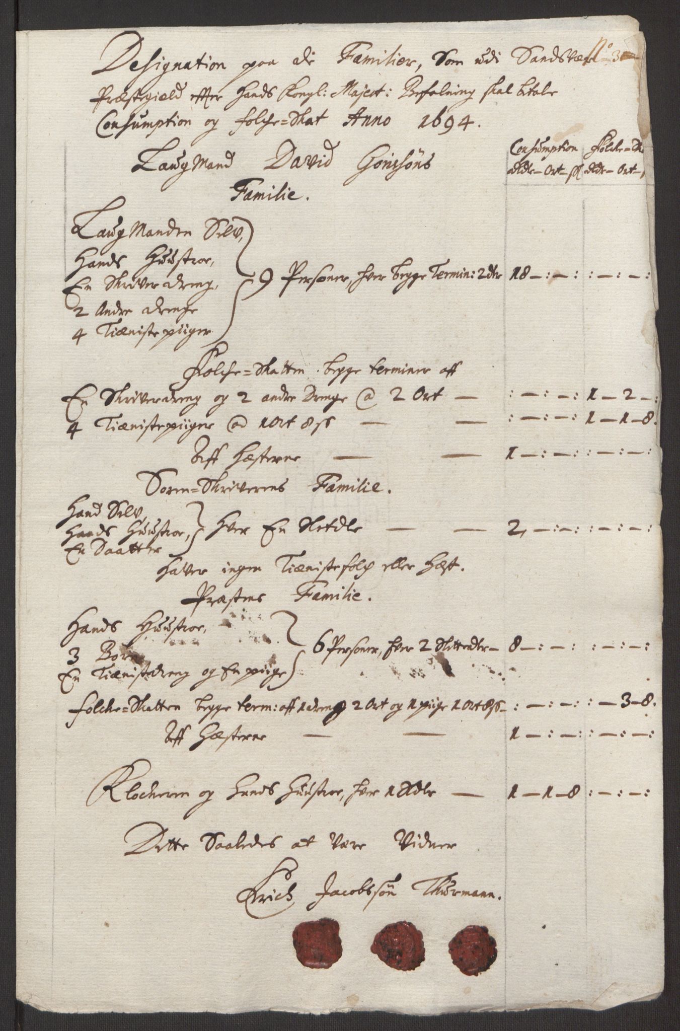 Rentekammeret inntil 1814, Reviderte regnskaper, Fogderegnskap, RA/EA-4092/R24/L1575: Fogderegnskap Numedal og Sandsvær, 1692-1695, p. 257