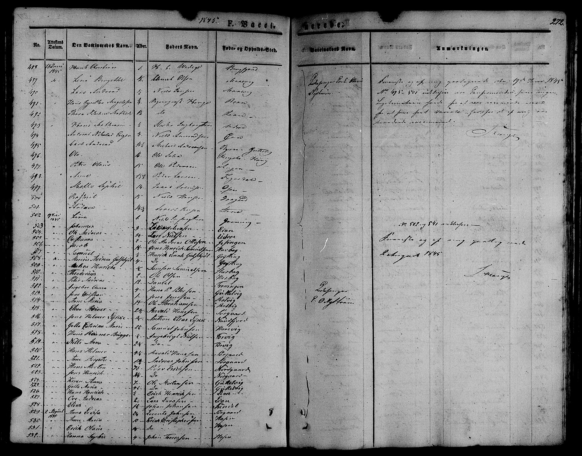 Ministerialprotokoller, klokkerbøker og fødselsregistre - Sør-Trøndelag, SAT/A-1456/657/L0703: Parish register (official) no. 657A04, 1831-1846, p. 272