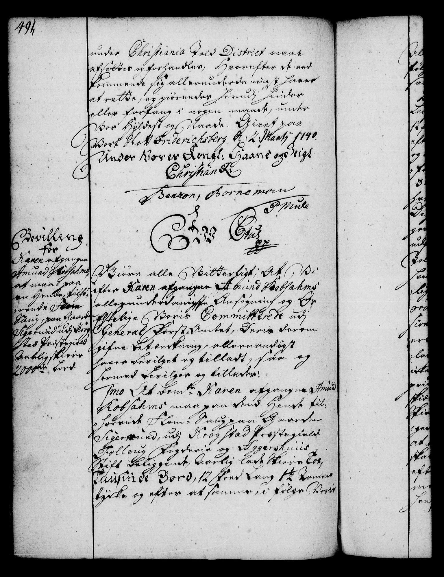 Rentekammeret, Kammerkanselliet, AV/RA-EA-3111/G/Gg/Gga/L0004: Norsk ekspedisjonsprotokoll med register (merket RK 53.4), 1734-1741, p. 491