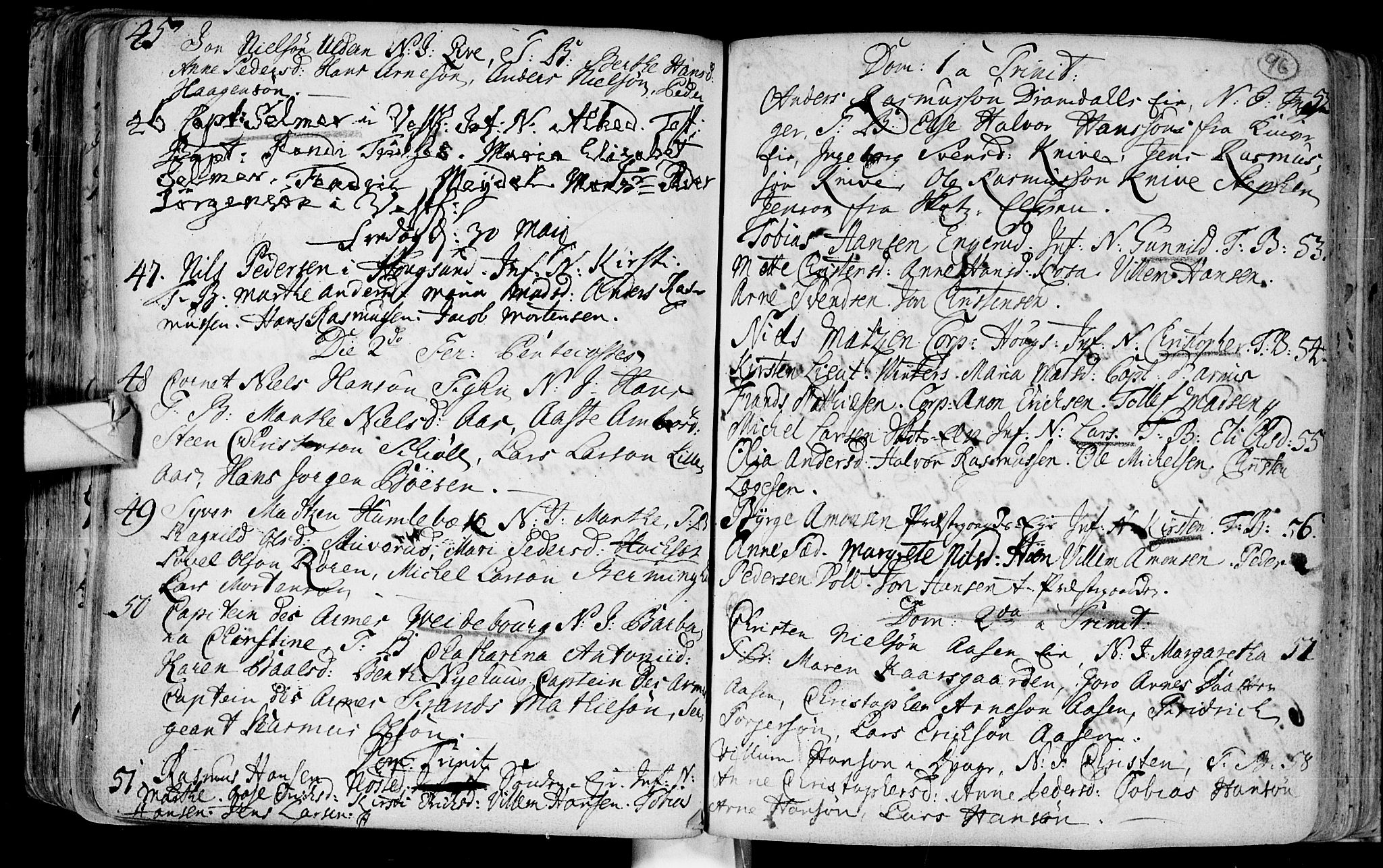 Eiker kirkebøker, AV/SAKO-A-4/F/Fa/L0003: Parish register (official) no. I 3, 1724-1753, p. 96