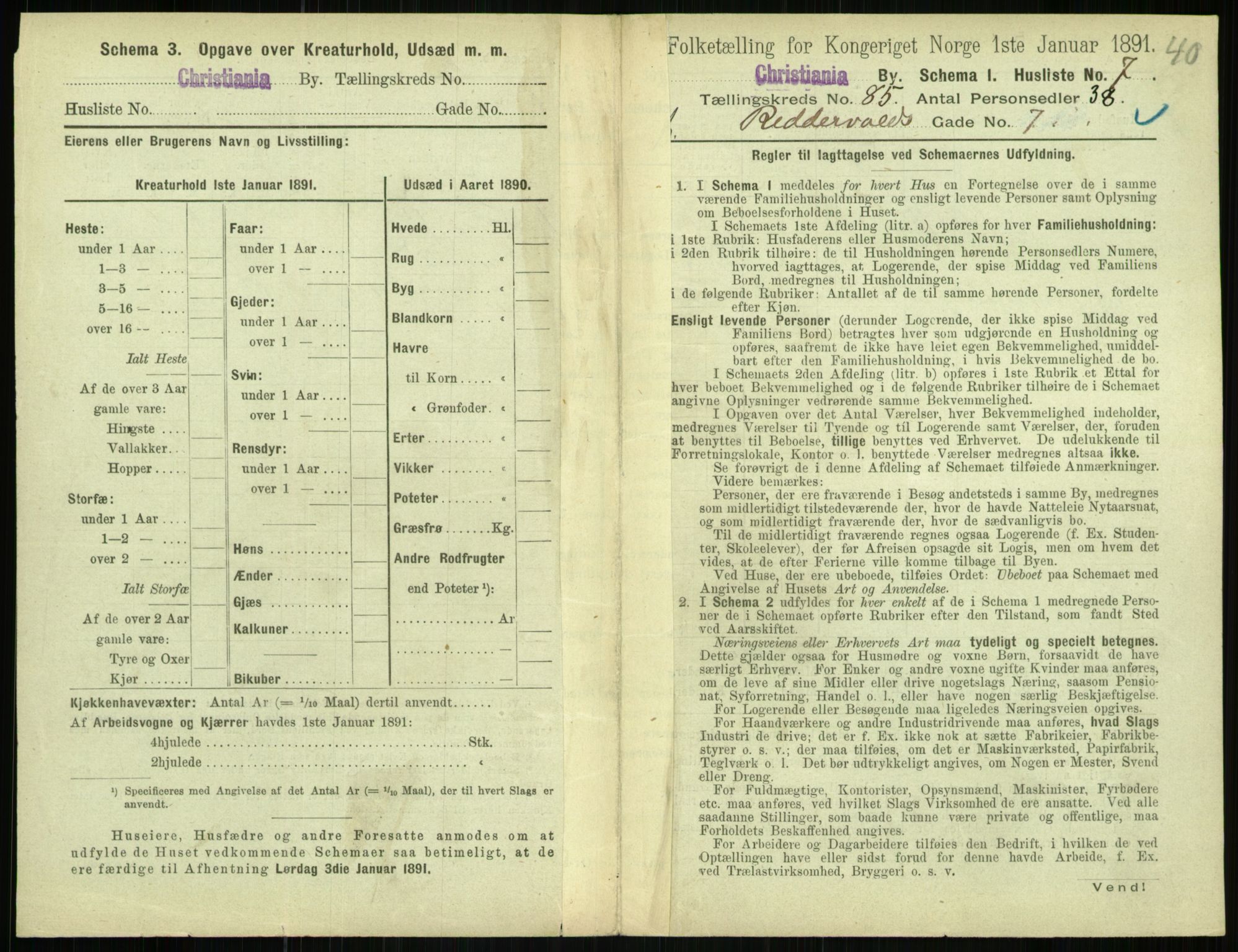 RA, 1891 census for 0301 Kristiania, 1891, p. 42815