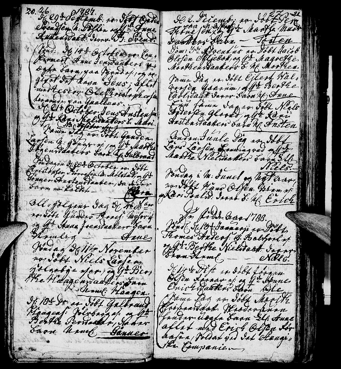 Nes prestekontor, Hedmark, AV/SAH-PREST-020/L/La/L0002: Parish register (copy) no. 2, 1785-1813, p. 26-27