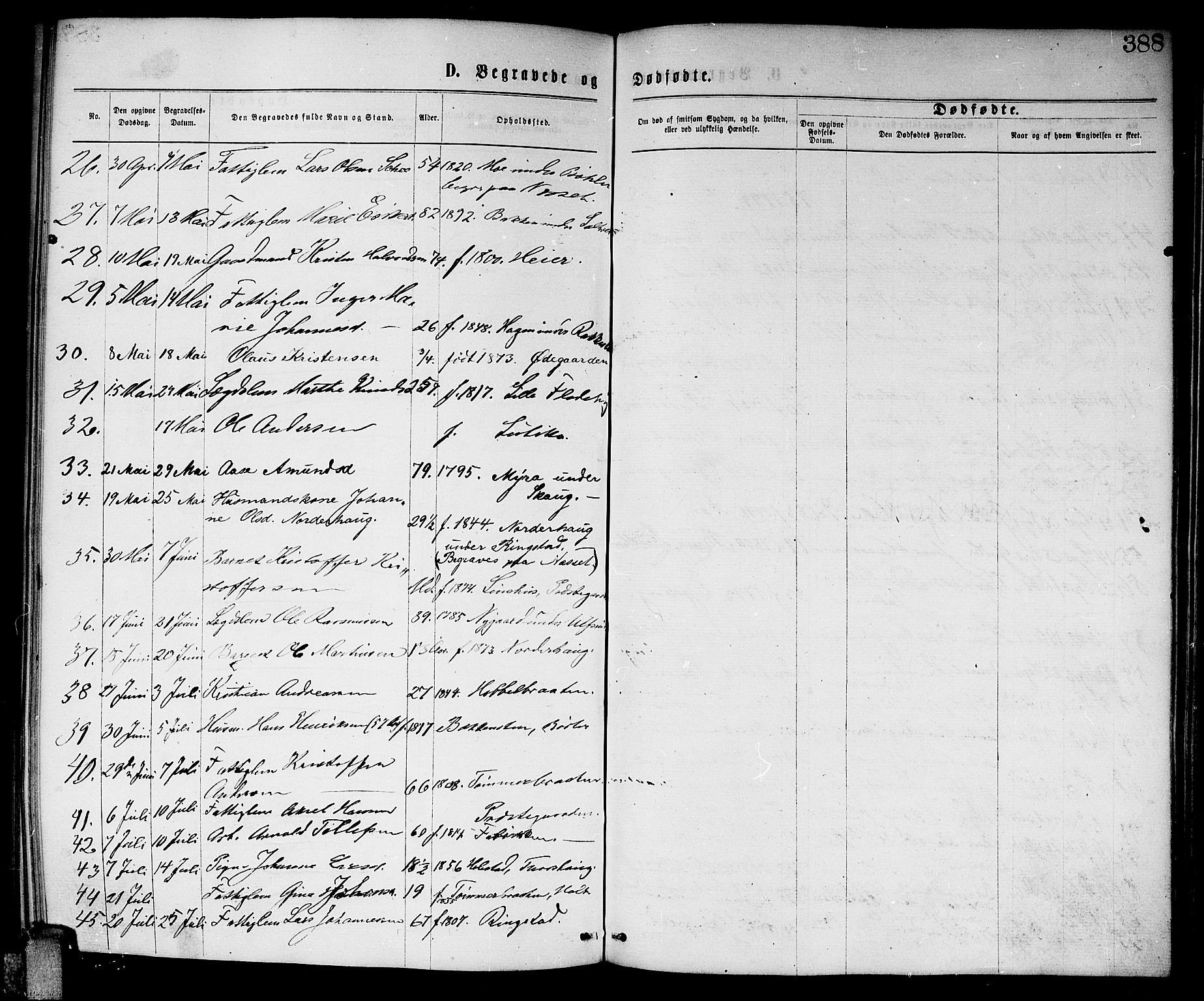 Enebakk prestekontor Kirkebøker, SAO/A-10171c/G/Ga/L0005: Parish register (copy) no. I 5, 1867-1888, p. 388