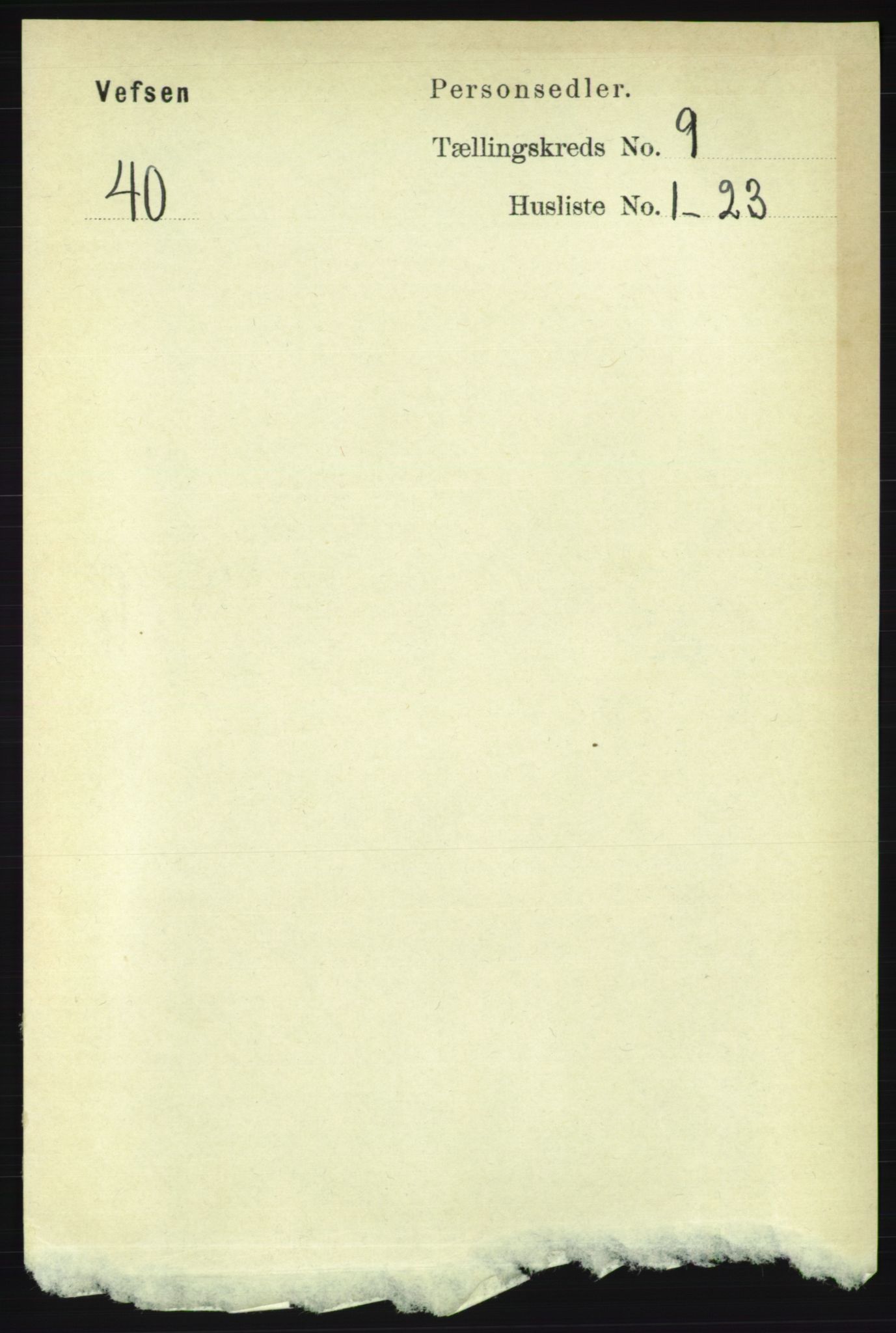 RA, 1891 census for 1824 Vefsn, 1891, p. 4695