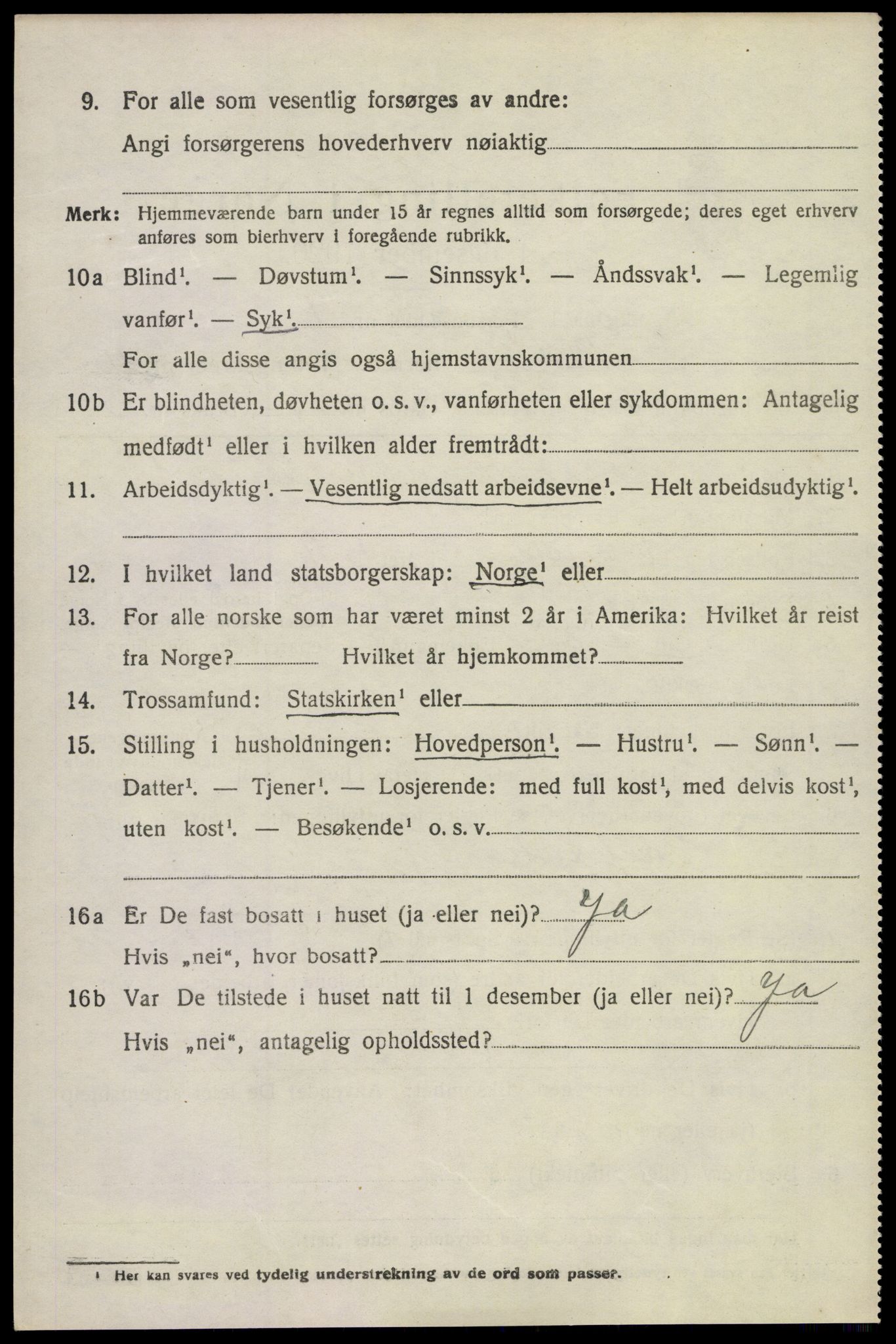 SAKO, 1920 census for Bø (Telemark), 1920, p. 7033