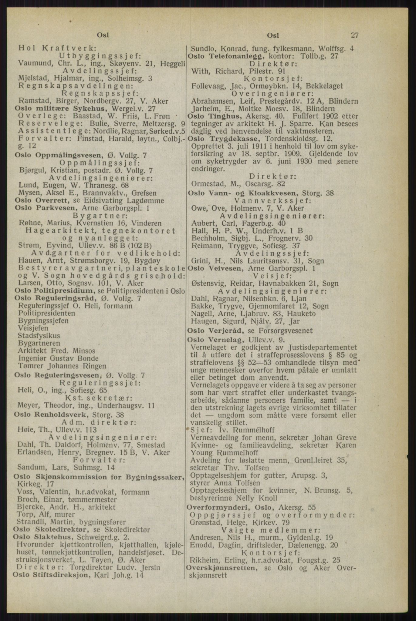 Kristiania/Oslo adressebok, PUBL/-, 1944, p. 27