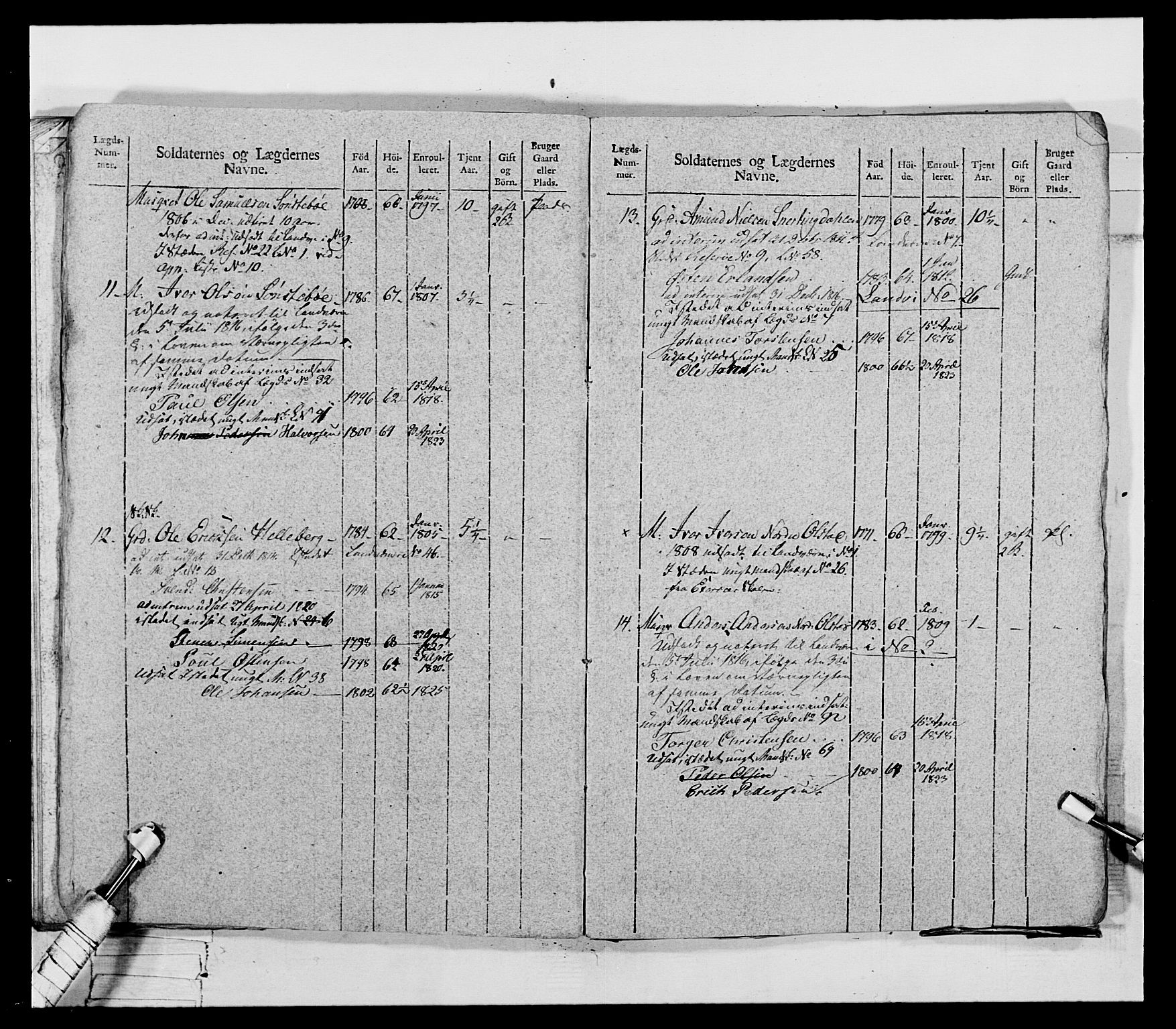 Generalitets- og kommissariatskollegiet, Det kongelige norske kommissariatskollegium, AV/RA-EA-5420/E/Eh/L0069: Opplandske gevorbne infanteriregiment, 1810-1818, p. 371