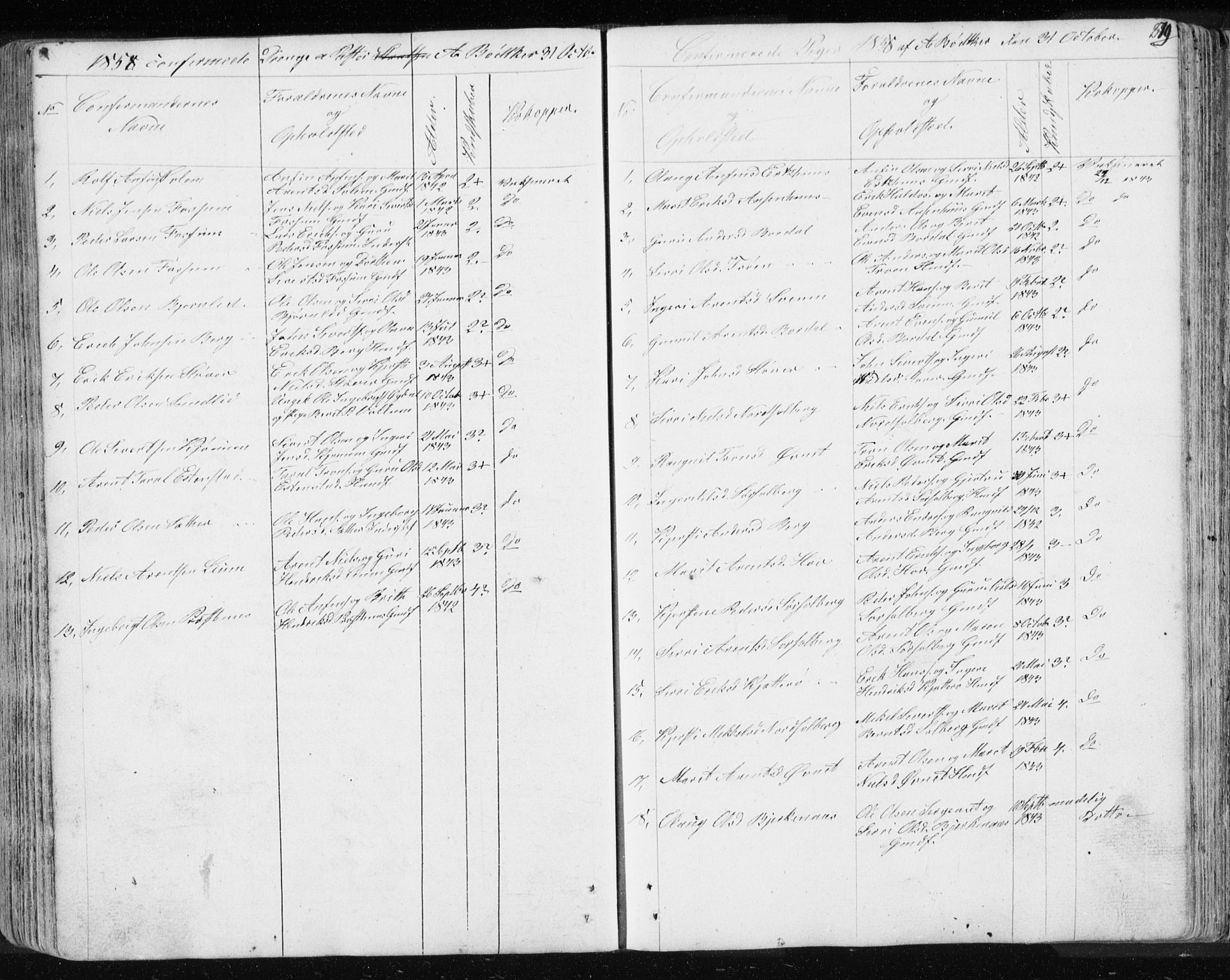 Ministerialprotokoller, klokkerbøker og fødselsregistre - Sør-Trøndelag, SAT/A-1456/689/L1043: Parish register (copy) no. 689C02, 1816-1892, p. 279