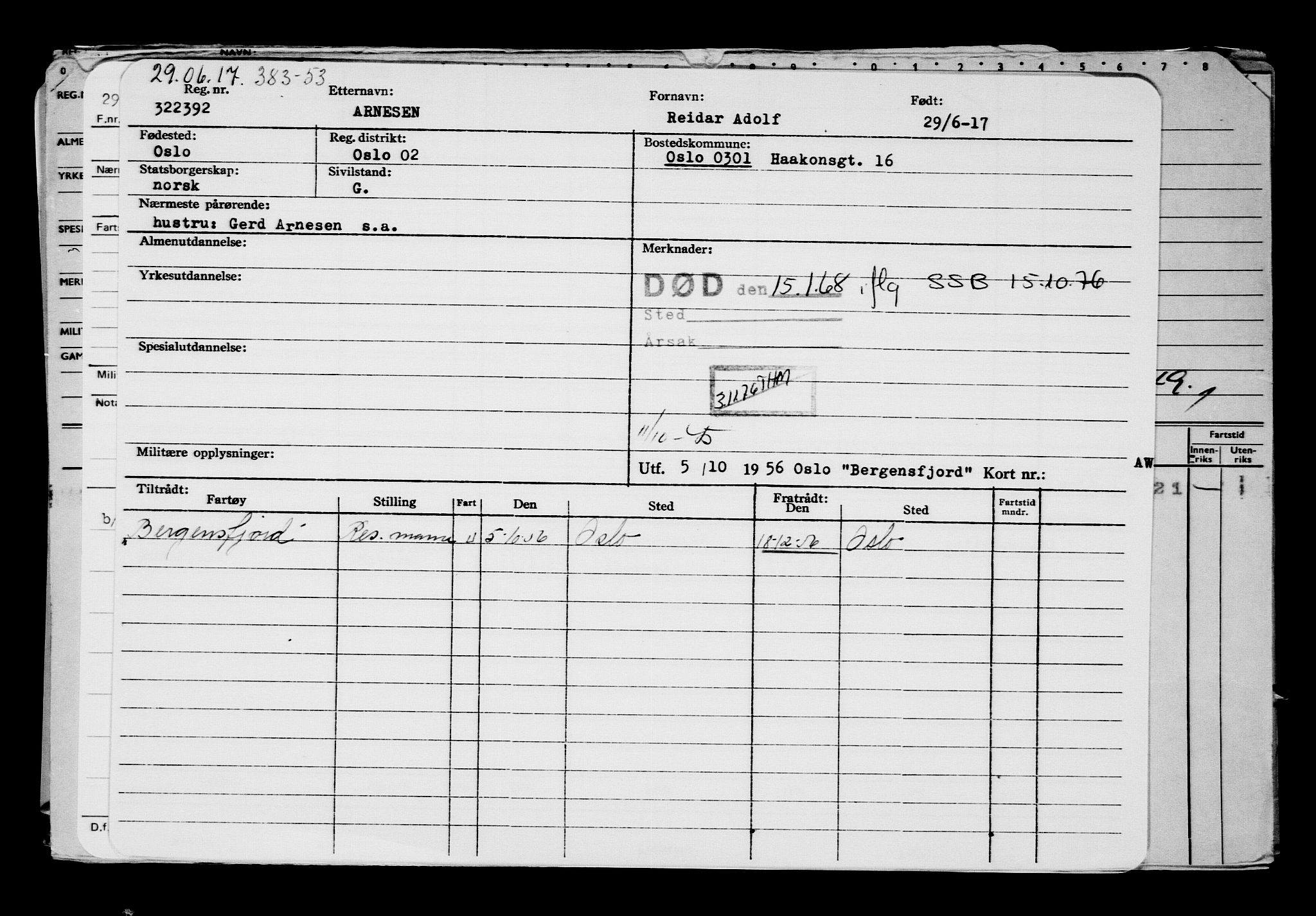 Direktoratet for sjømenn, AV/RA-S-3545/G/Gb/L0149: Hovedkort, 1917, p. 598