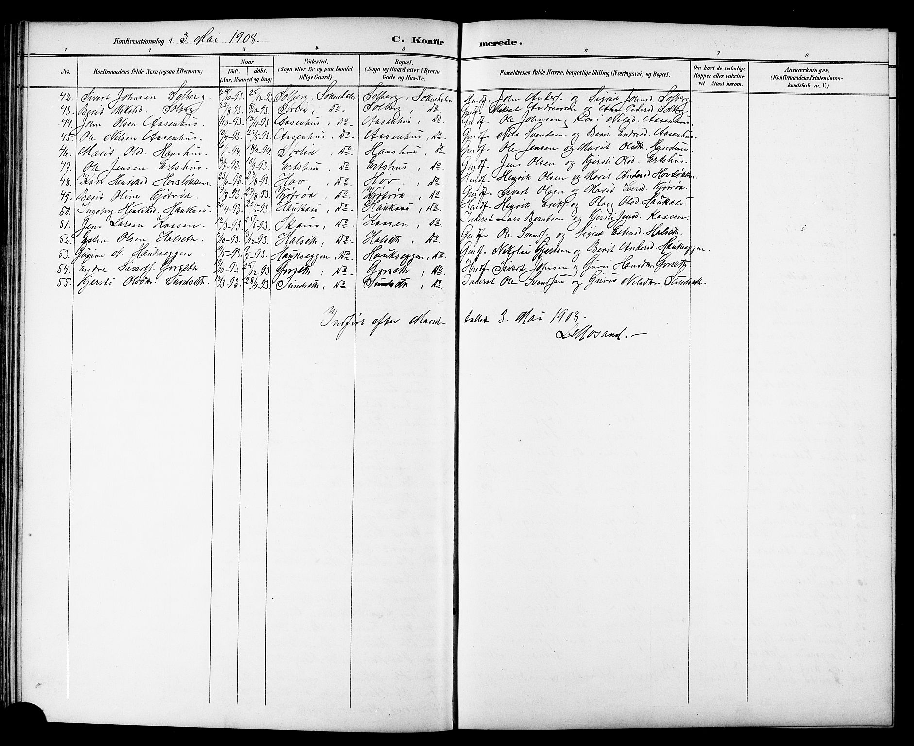 Ministerialprotokoller, klokkerbøker og fødselsregistre - Sør-Trøndelag, AV/SAT-A-1456/689/L1044: Parish register (copy) no. 689C03, 1893-1922