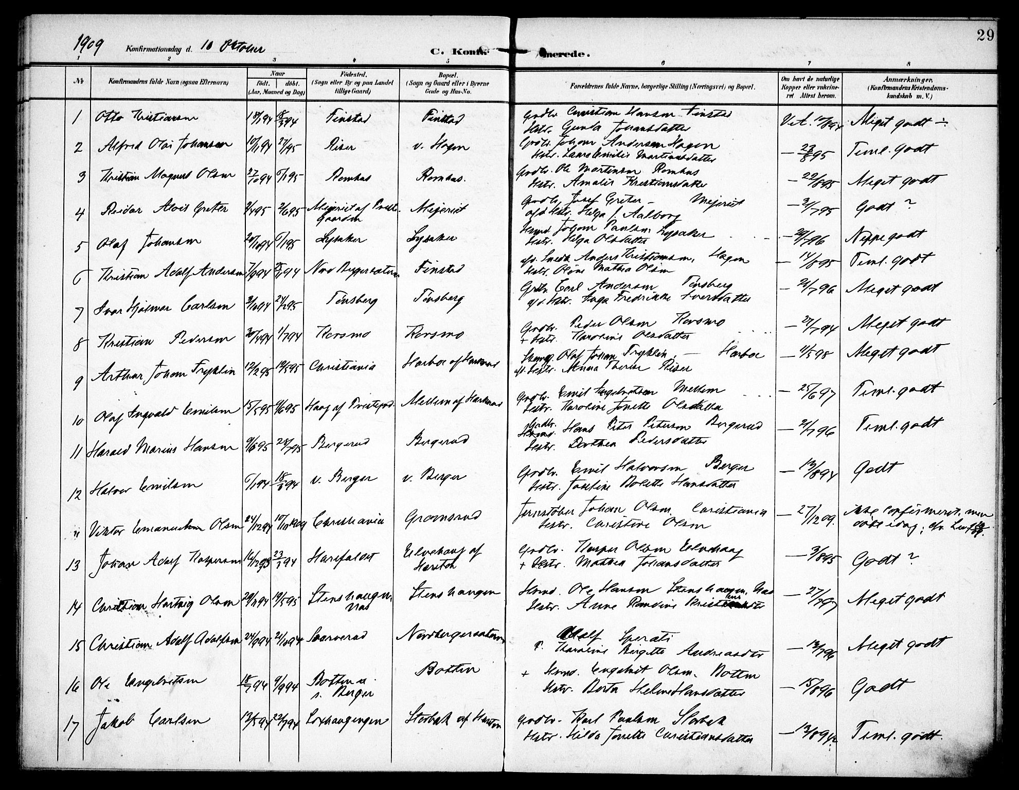 Aurskog prestekontor Kirkebøker, SAO/A-10304a/F/Fa/L0012: Parish register (official) no. I 12, 1902-1915, p. 29