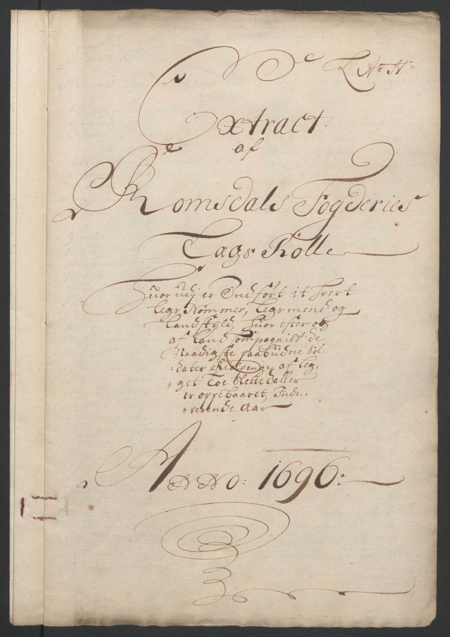 Rentekammeret inntil 1814, Reviderte regnskaper, Fogderegnskap, RA/EA-4092/R55/L3652: Fogderegnskap Romsdal, 1695-1696, p. 247