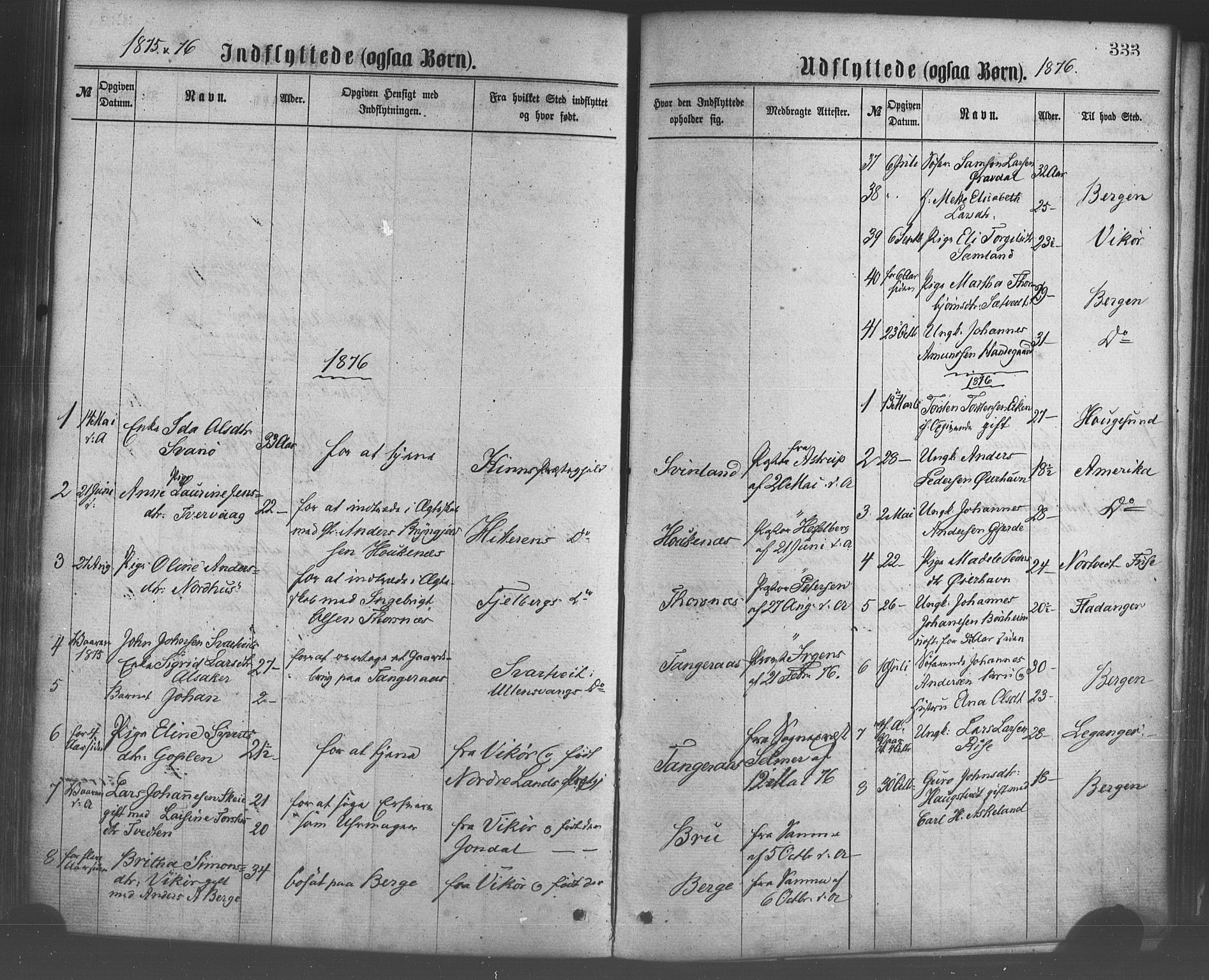 Strandebarm sokneprestembete, AV/SAB-A-78401/H/Haa: Parish register (official) no. A 9, 1872-1886, p. 333