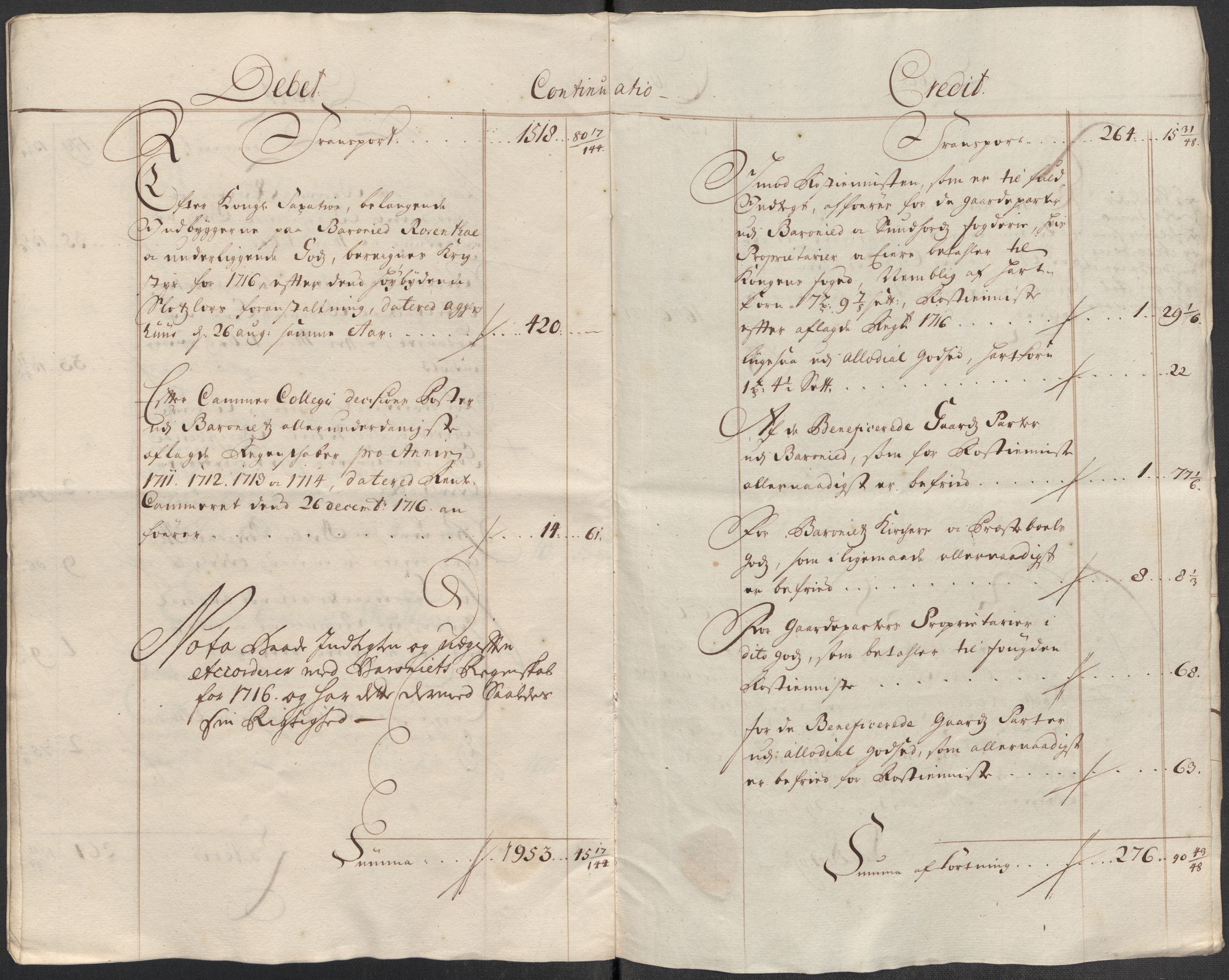 Rentekammeret inntil 1814, Reviderte regnskaper, Fogderegnskap, AV/RA-EA-4092/R49/L3139: Fogderegnskap Rosendal Baroni, 1715-1717, p. 177