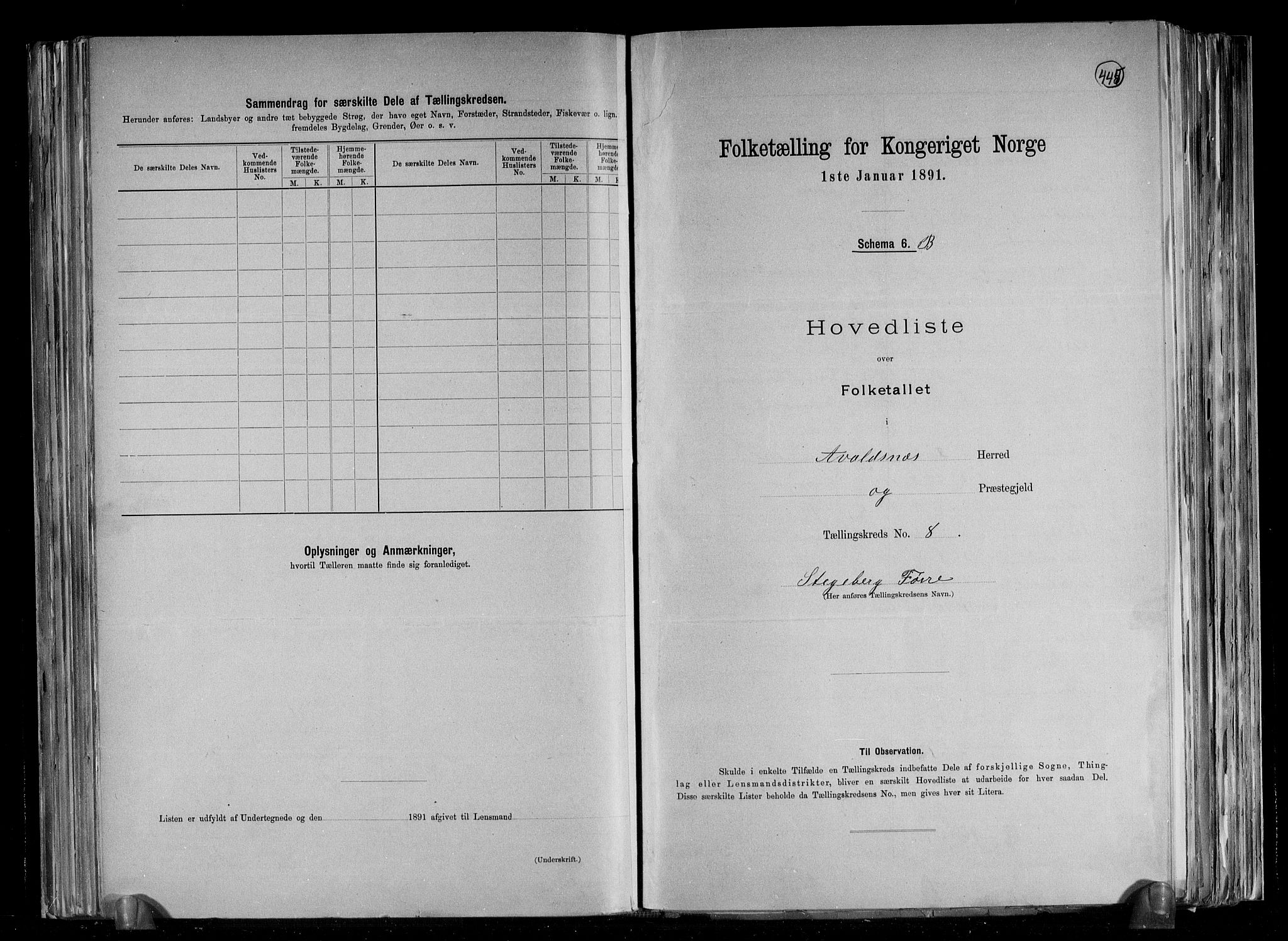 RA, 1891 census for 1147 Avaldsnes, 1891, p. 38