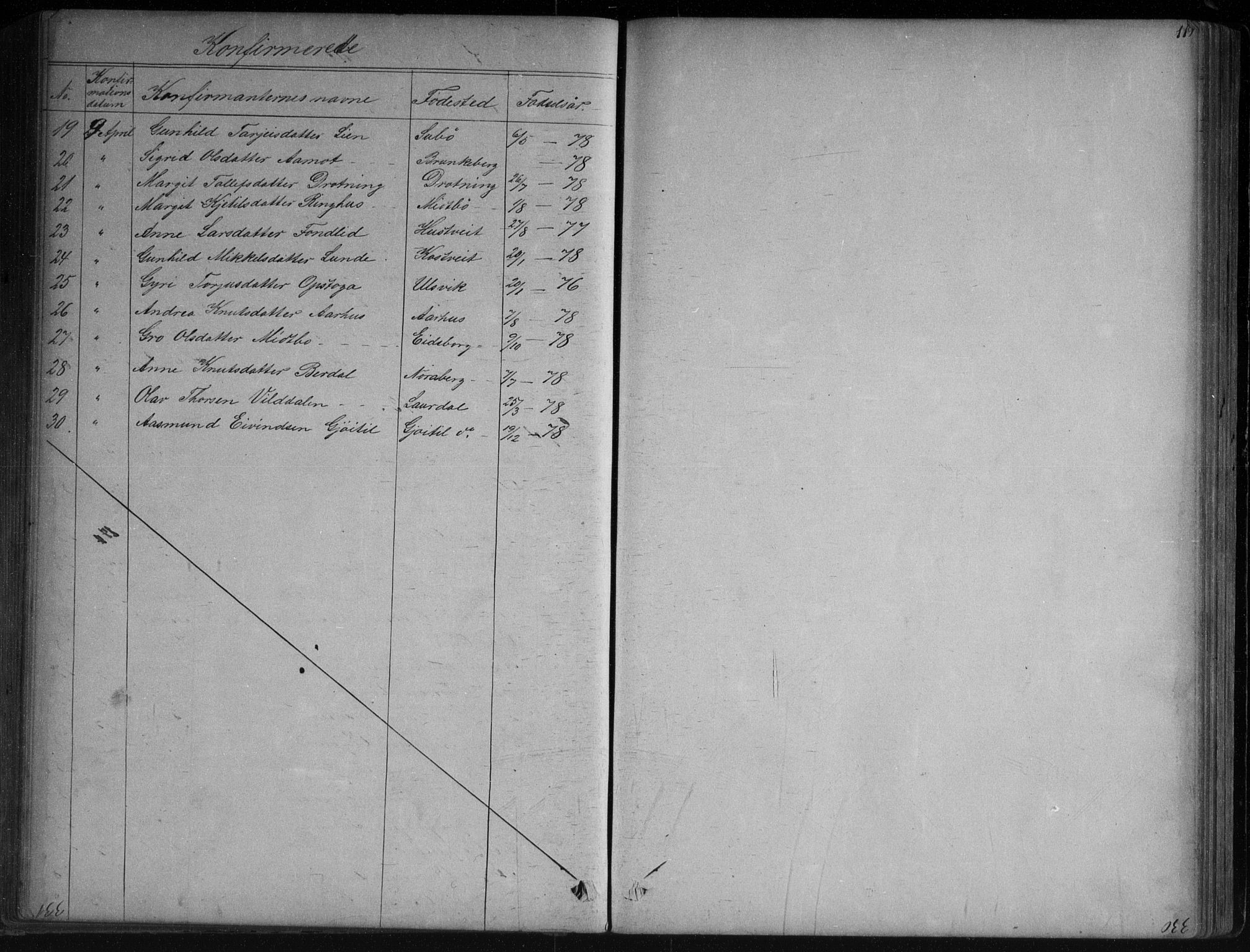 Vinje kirkebøker, SAKO/A-312/G/Ga/L0002: Parish register (copy) no. I 2, 1849-1893, p. 119