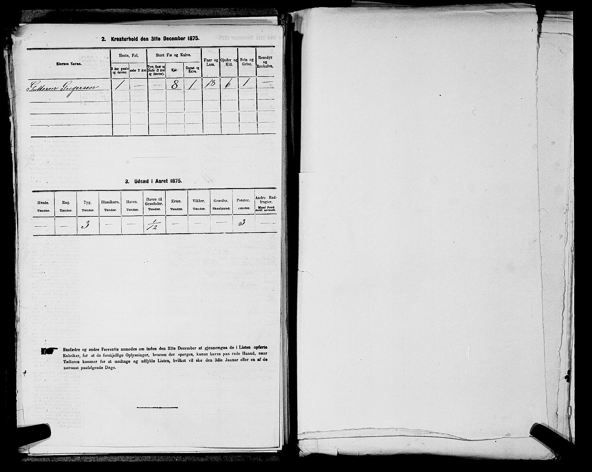 SAKO, 1875 census for 0633P Nore, 1875, p. 332