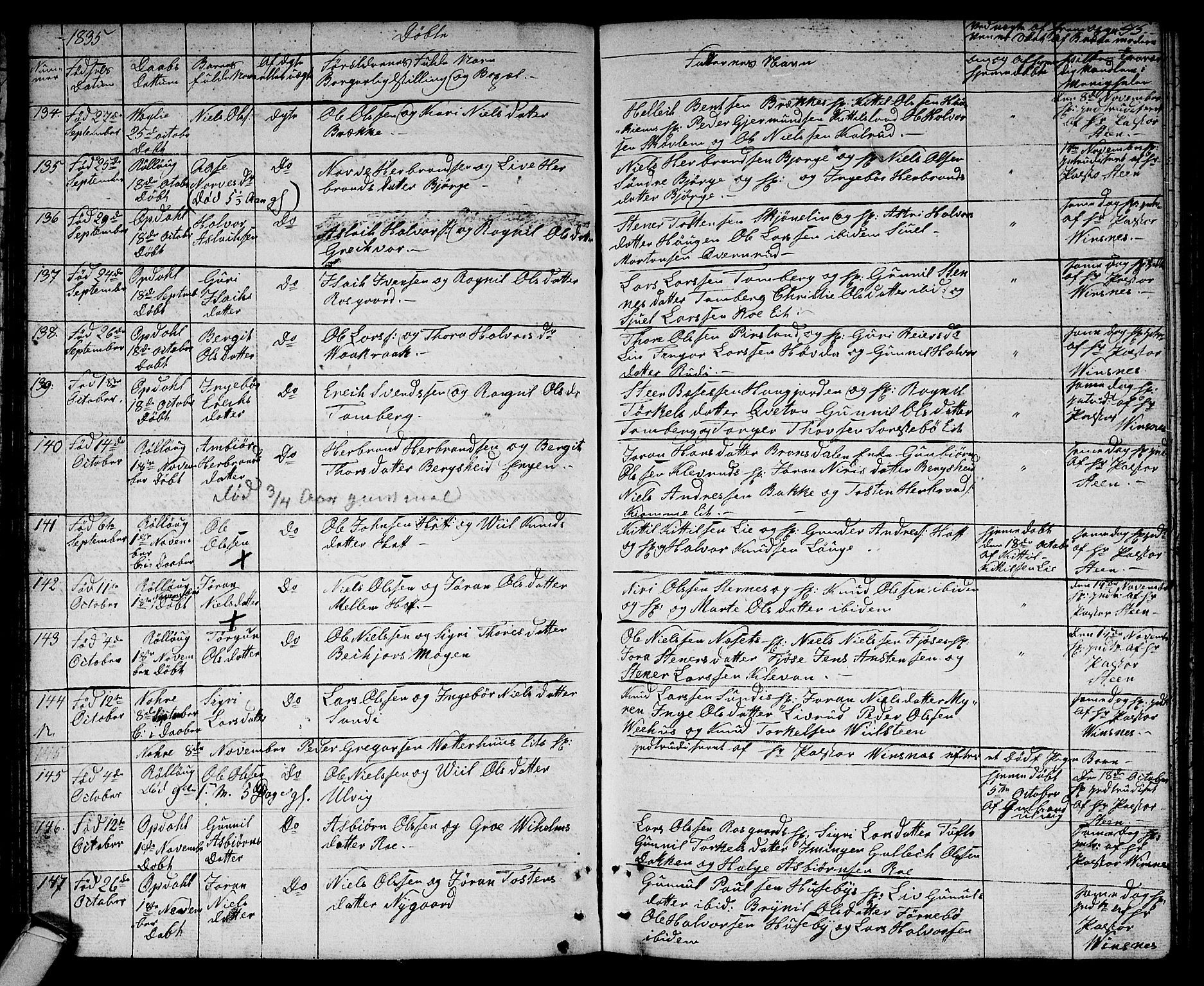 Rollag kirkebøker, SAKO/A-240/G/Ga/L0002: Parish register (copy) no. I 2, 1831-1856, p. 45