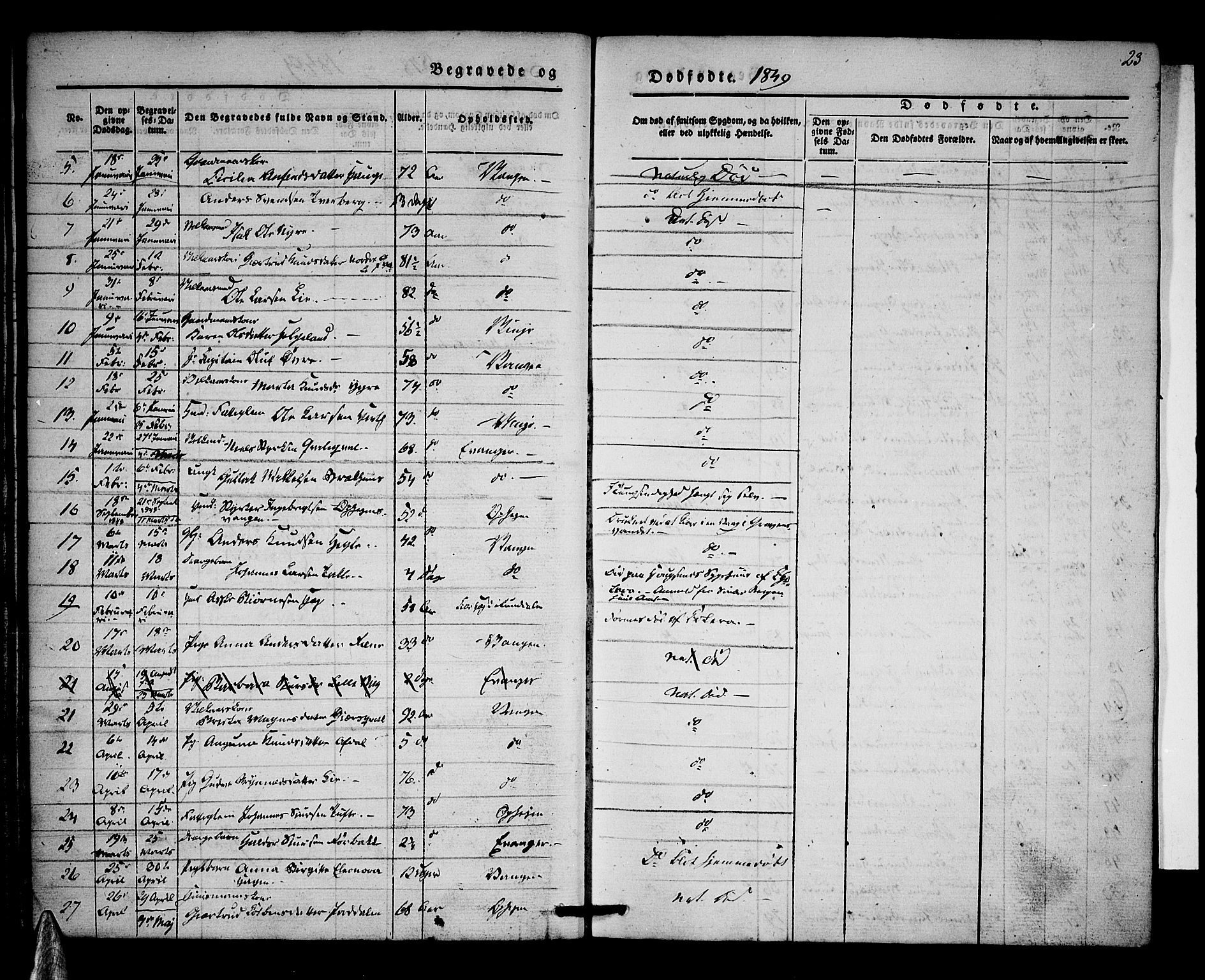 Voss sokneprestembete, AV/SAB-A-79001/H/Haa: Parish register (official) no. A 15, 1845-1855, p. 23