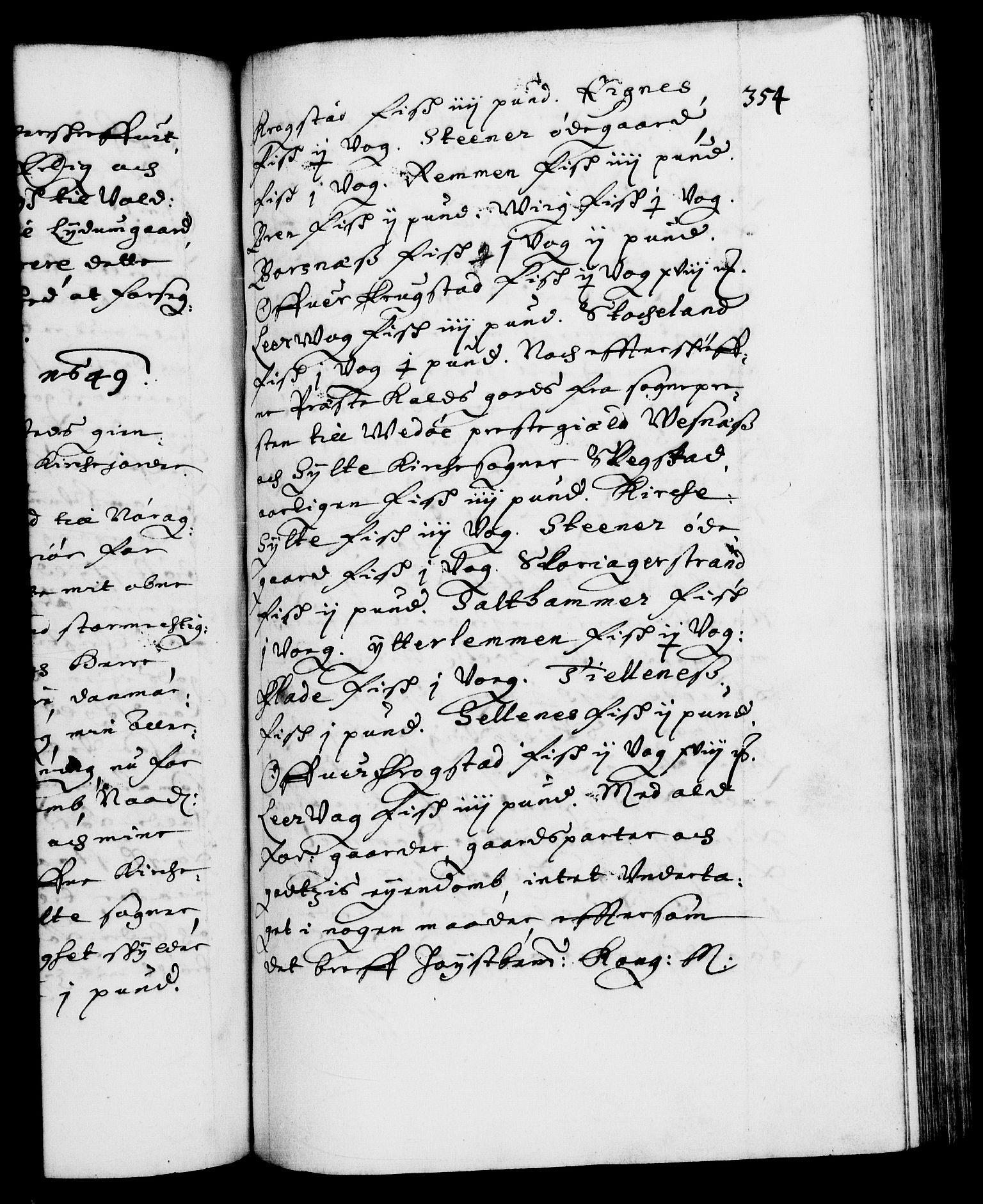 Danske Kanselli 1572-1799, RA/EA-3023/F/Fc/Fca/Fcaa/L0007: Norske registre (mikrofilm), 1648-1650, p. 354a