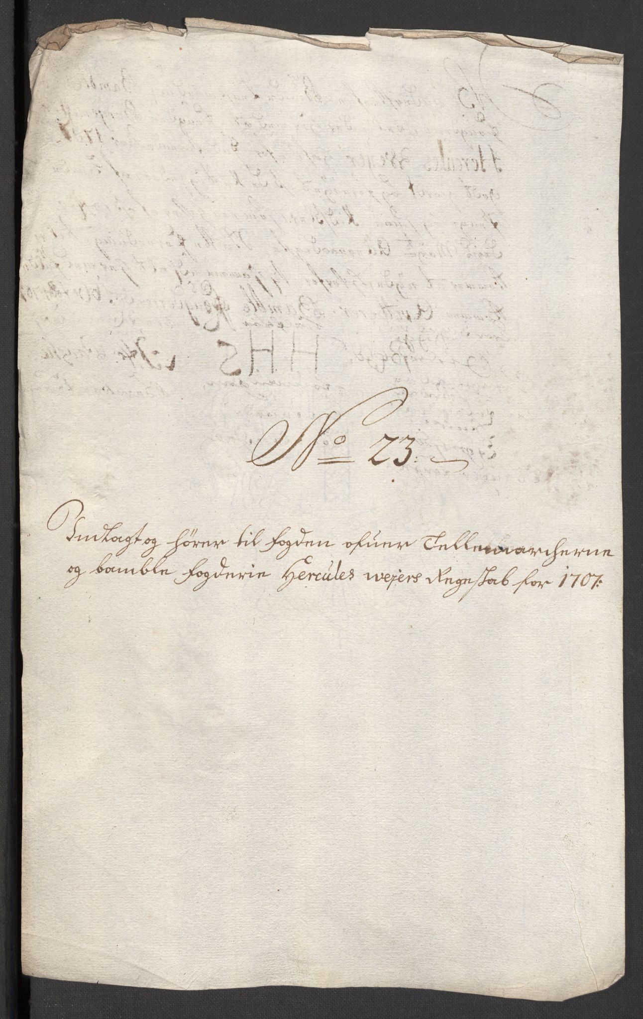 Rentekammeret inntil 1814, Reviderte regnskaper, Fogderegnskap, AV/RA-EA-4092/R36/L2117: Fogderegnskap Øvre og Nedre Telemark og Bamble, 1707, p. 508