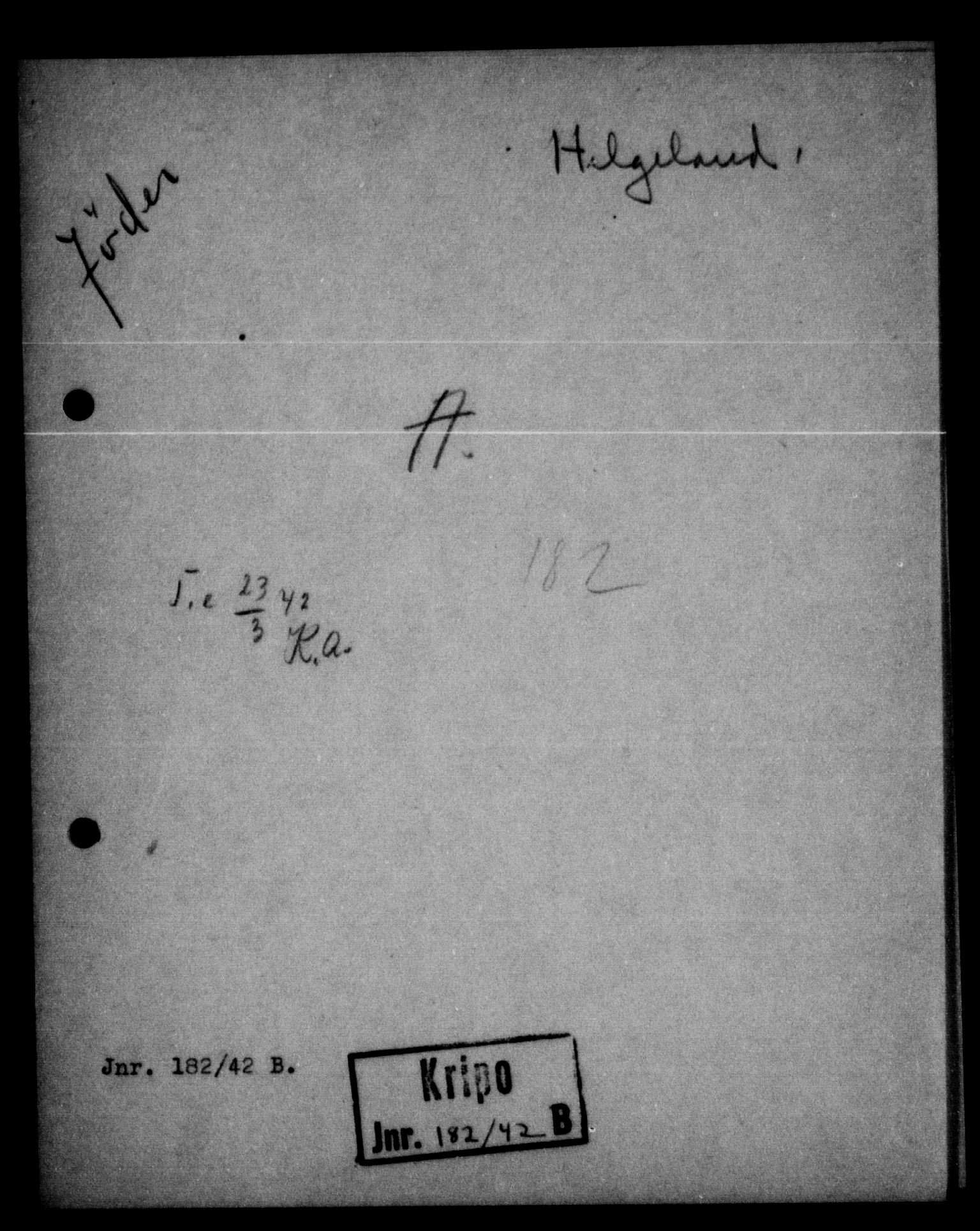 Statspolitiet - Hovedkontoret / Osloavdelingen, AV/RA-S-1329/G/Ga/L0012: Spørreskjema for jøder i Norge. 1: Aker 114- 207 (Levinson-Wozak) og 656 (Salomon). 2: Arendal-Hordaland. 3: Horten-Romerike.  , 1942, p. 593