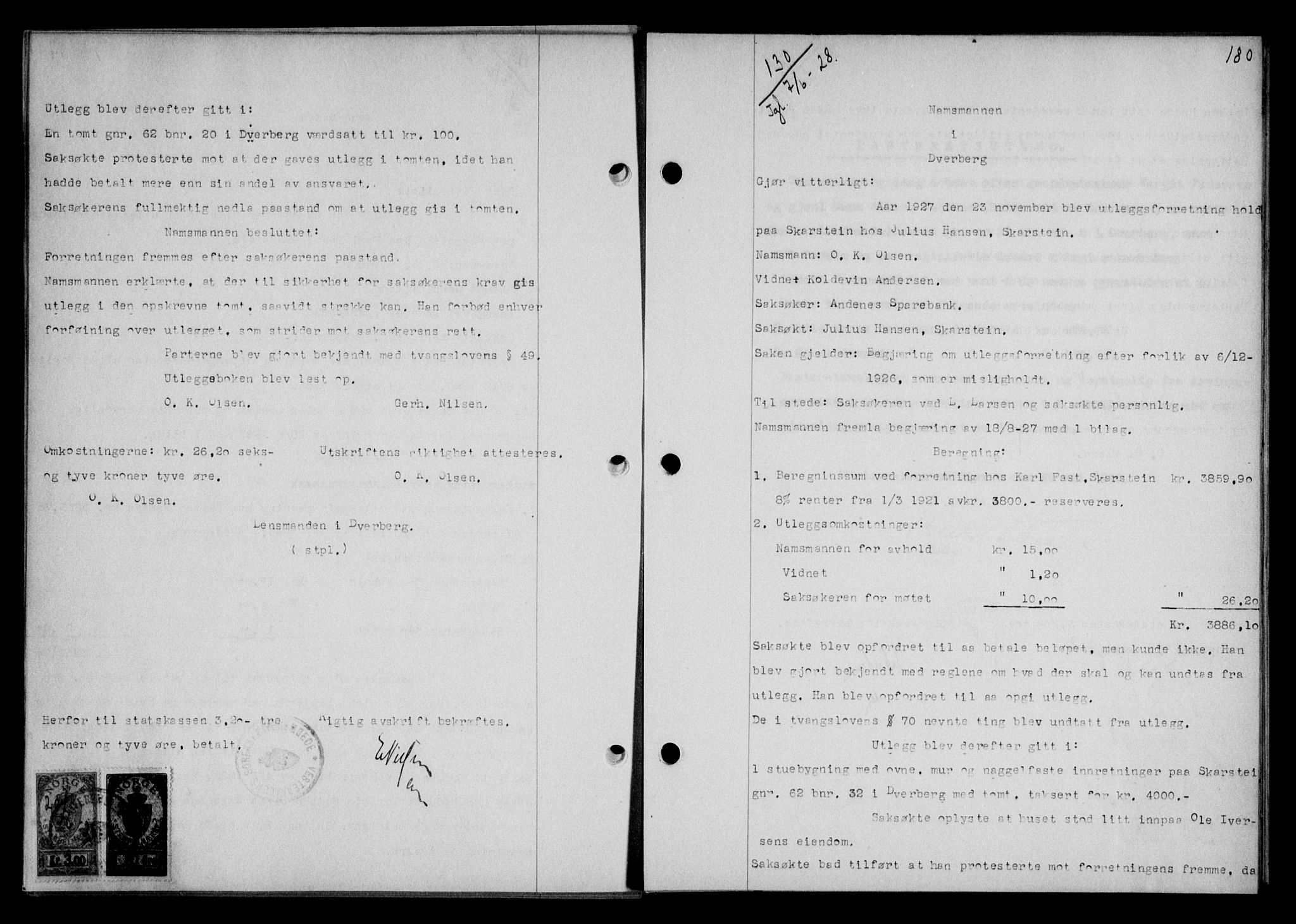 Vesterålen sorenskriveri, SAT/A-4180/1/2/2Ca/L0046: Mortgage book no. 39, 1928-1928, Deed date: 07.06.1928
