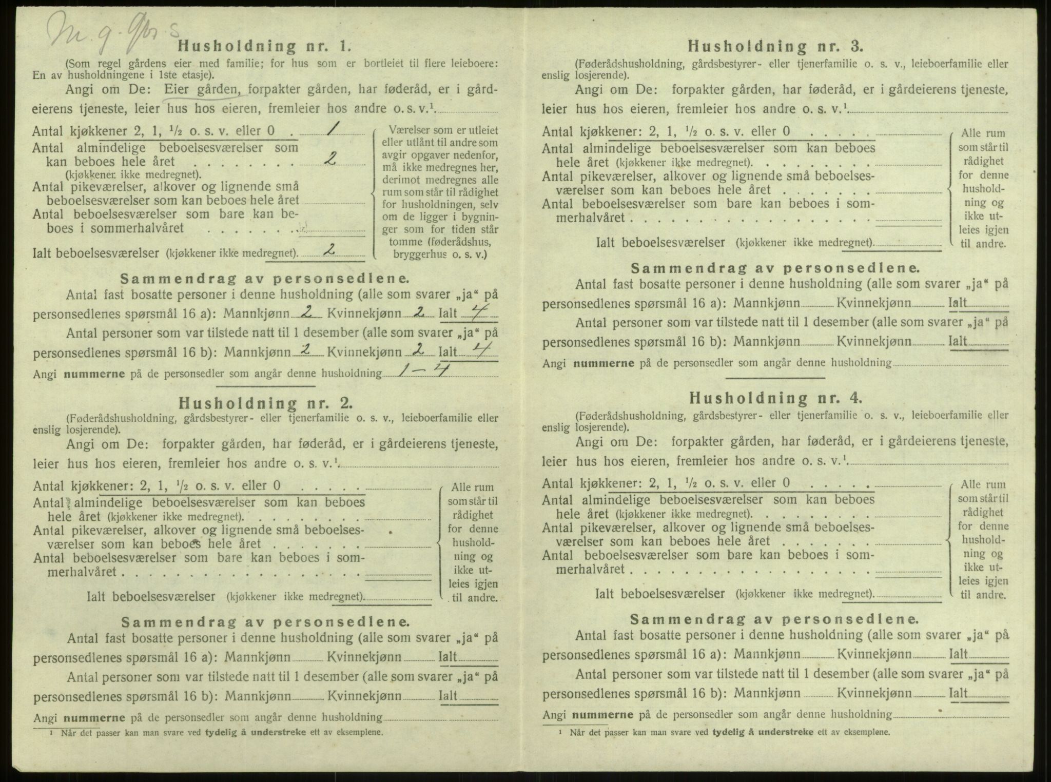 SAB, 1920 census for Manger, 1920, p. 1081