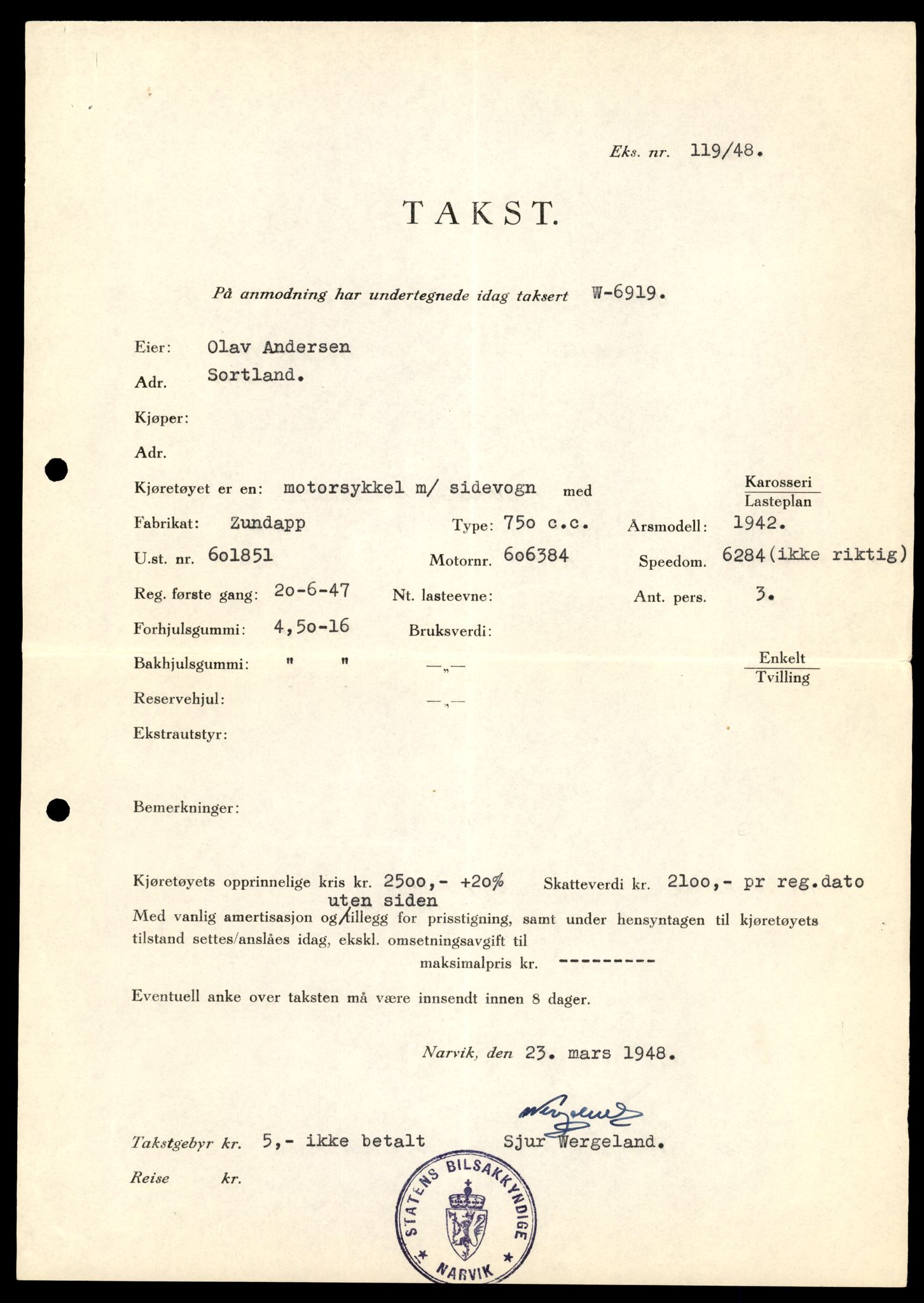 Møre og Romsdal vegkontor - Ålesund trafikkstasjon, AV/SAT-A-4099/F/Fe/L0027: Registreringskort for kjøretøy T 11161 - T 11289, 1927-1998, p. 2925