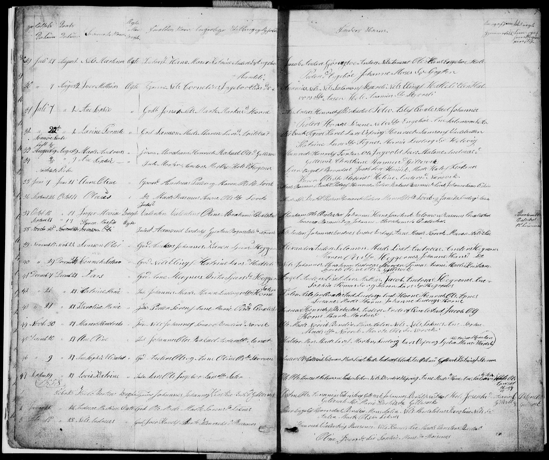 Førde sokneprestembete, SAB/A-79901/H/Hab: Parish register (copy) no. E 0, 1853-1880, p. 7