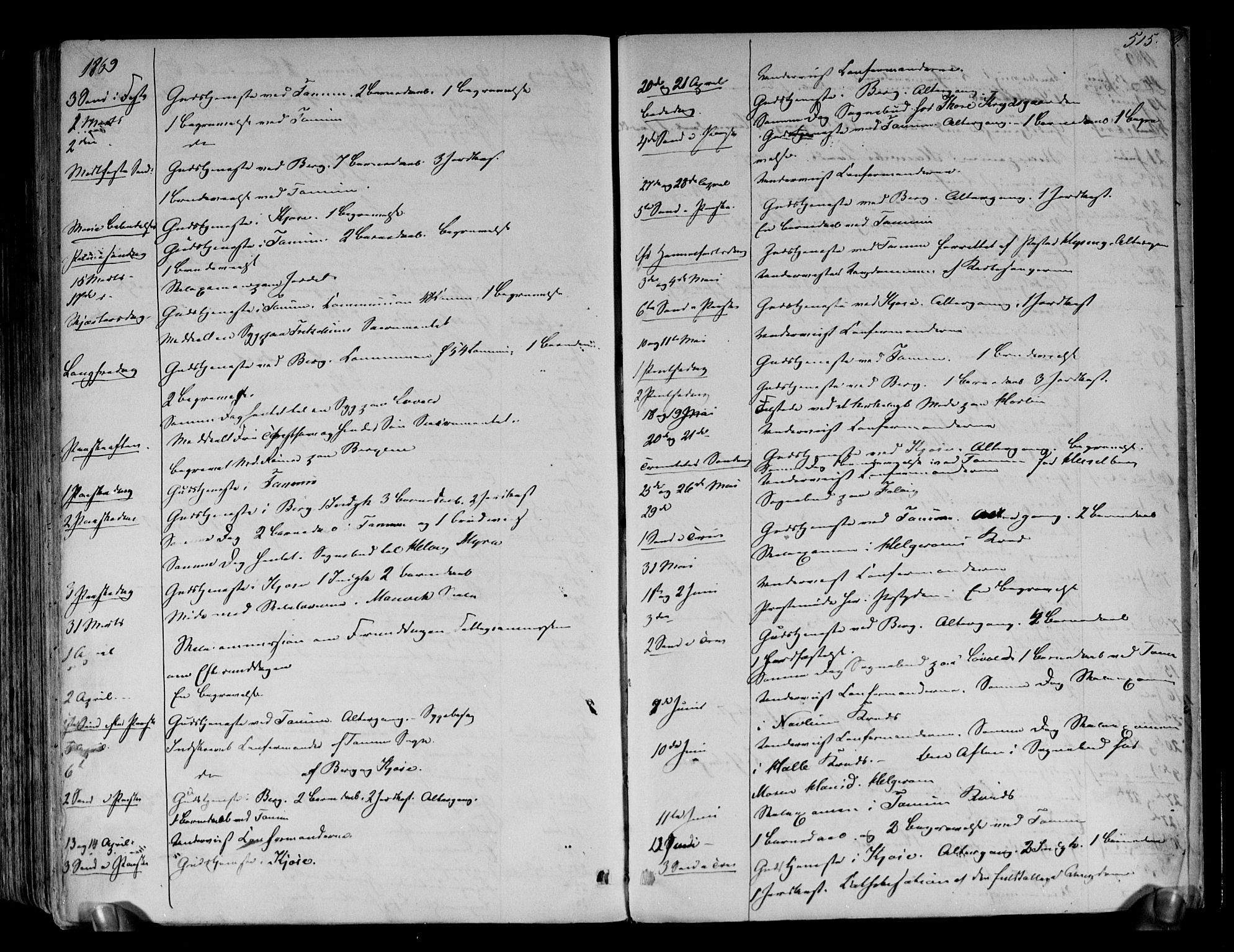 Brunlanes kirkebøker, AV/SAKO-A-342/F/Fa/L0005: Parish register (official) no. I 5, 1862-1877, p. 515