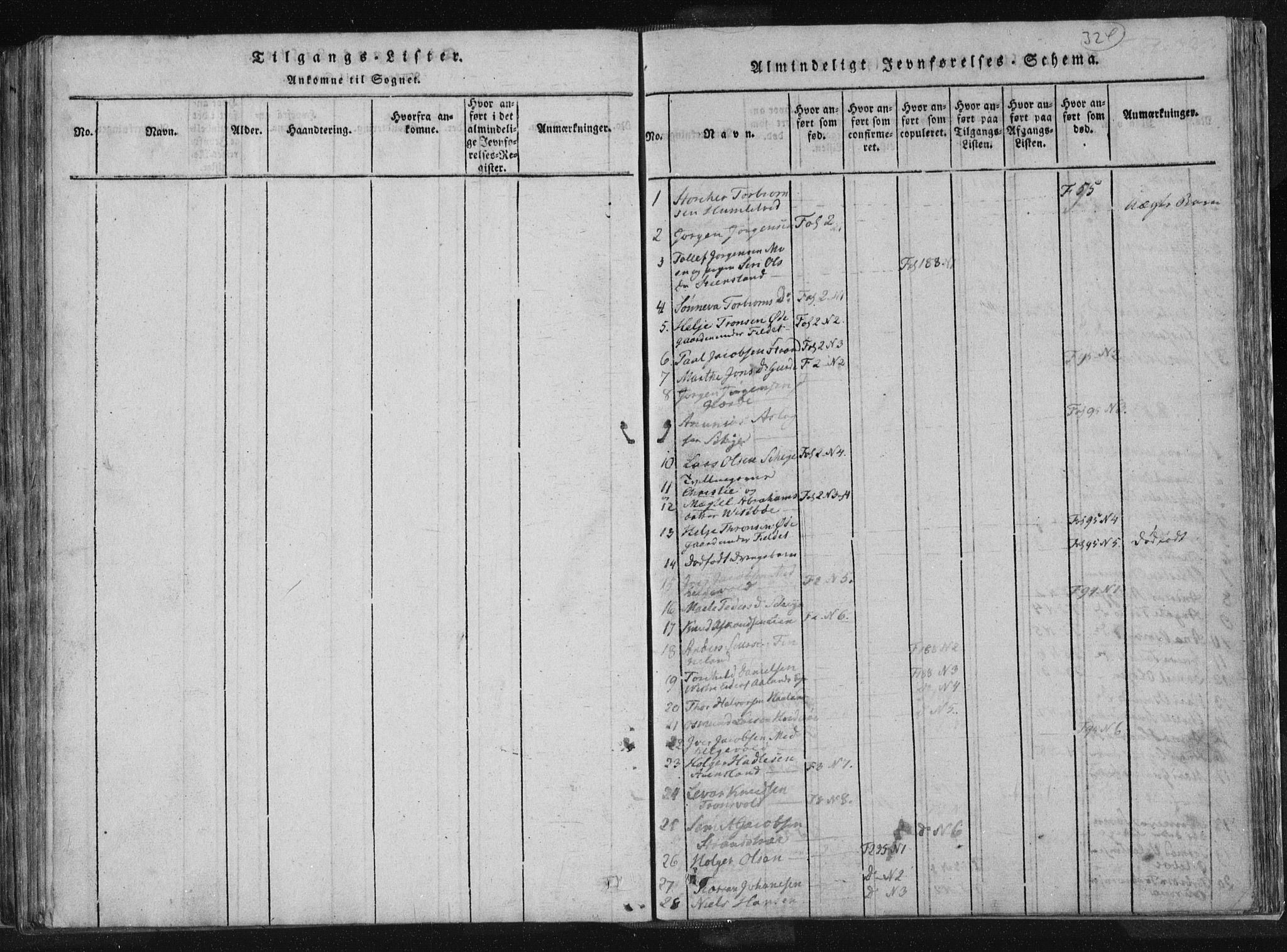 Vikedal sokneprestkontor, AV/SAST-A-101840/01/IV: Parish register (official) no. A 4, 1816-1850, p. 324