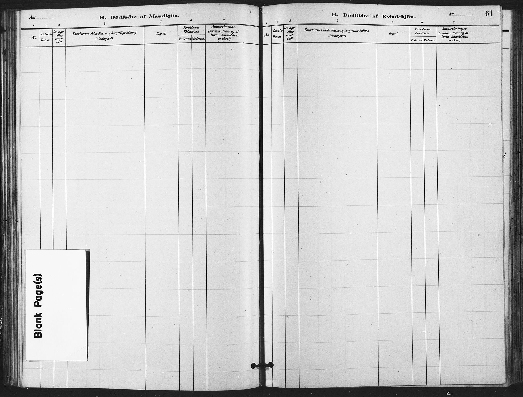 Kråkstad prestekontor Kirkebøker, AV/SAO-A-10125a/F/Fa/L0009: Parish register (official) no. I 9, 1880-1892, p. 61