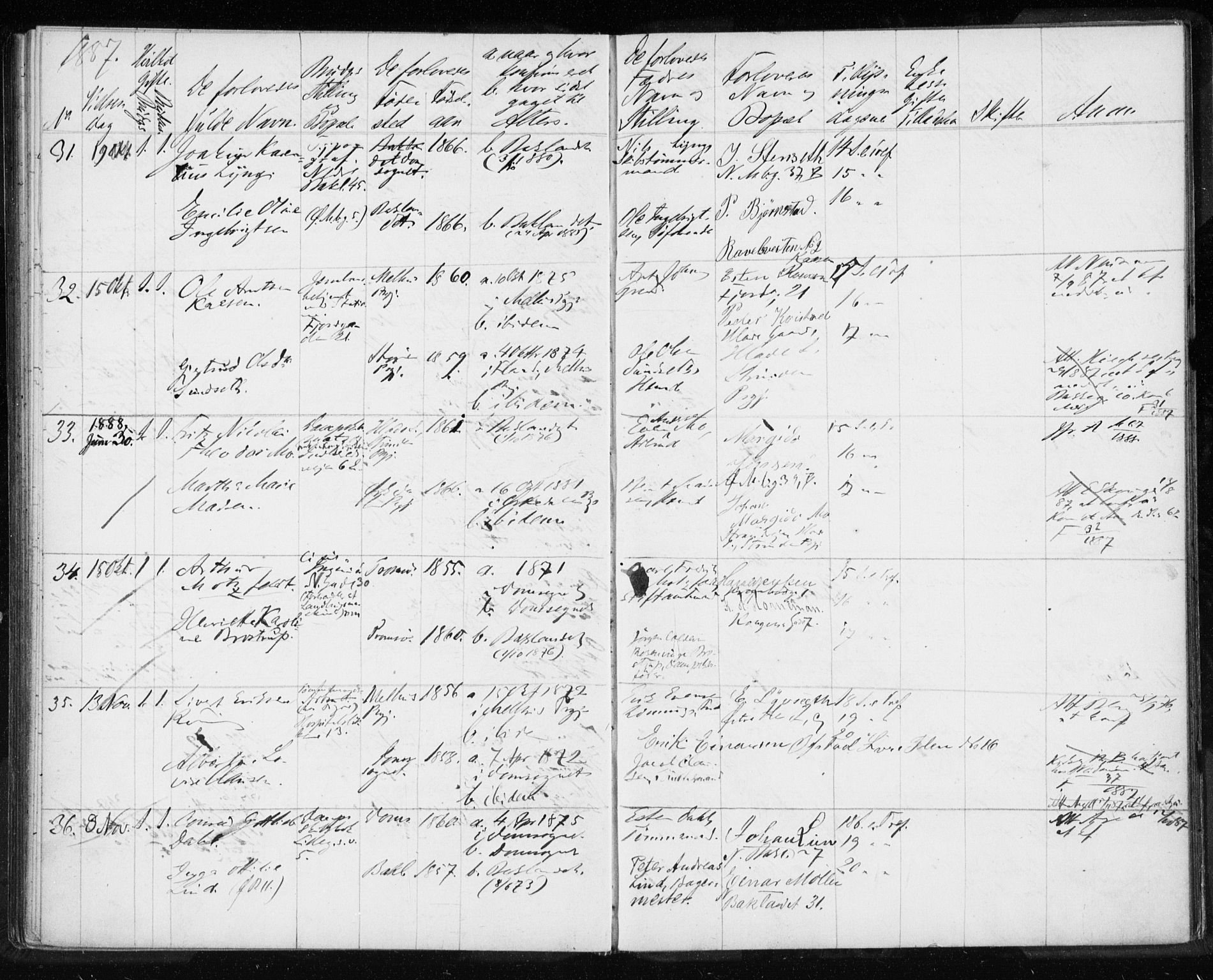 Ministerialprotokoller, klokkerbøker og fødselsregistre - Sør-Trøndelag, AV/SAT-A-1456/604/L0188: Parish register (official) no. 604A11, 1878-1892