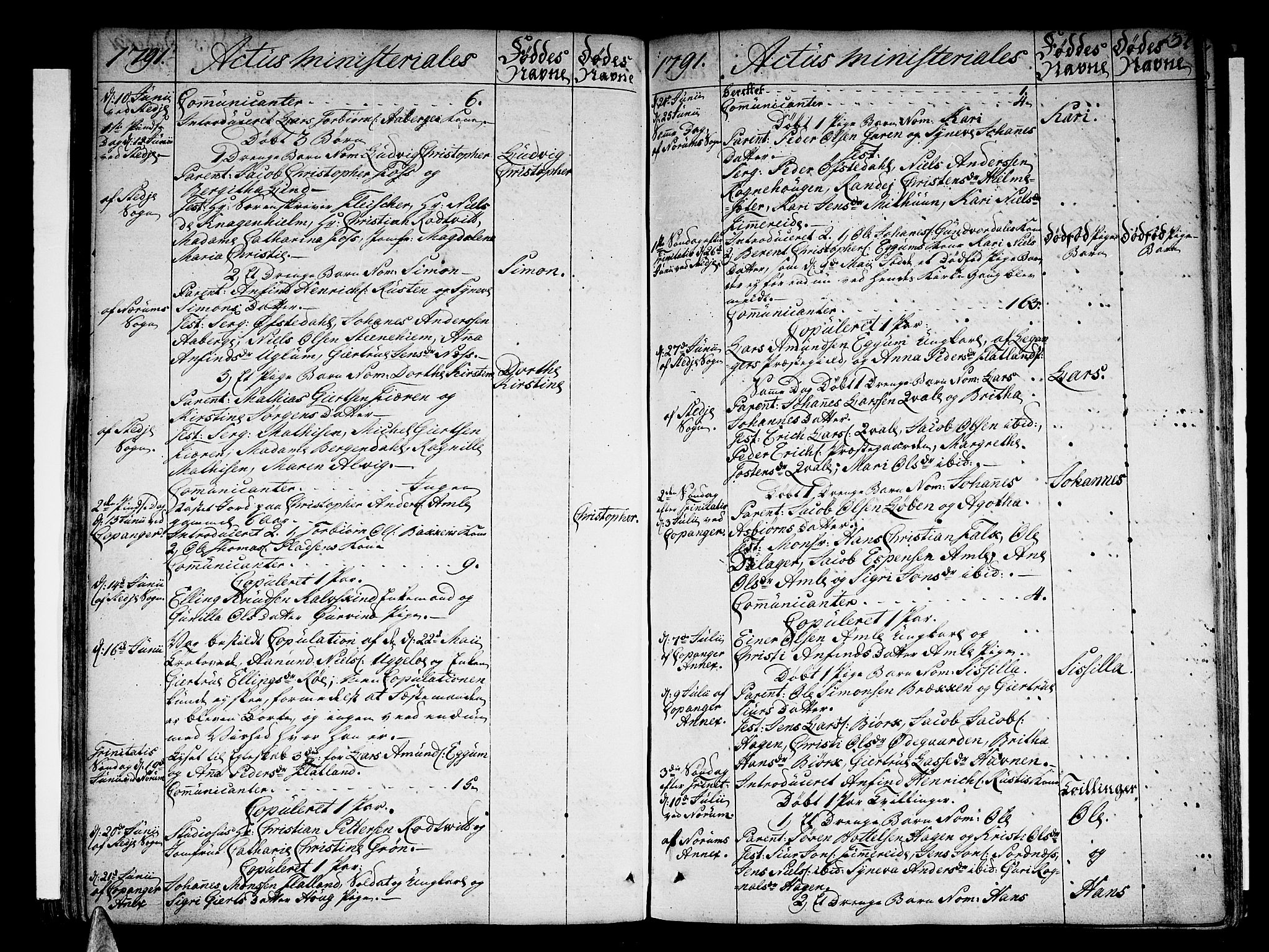 Sogndal sokneprestembete, SAB/A-81301/H/Haa/Haaa/L0007: Parish register (official) no. A 7, 1782-1795, p. 132