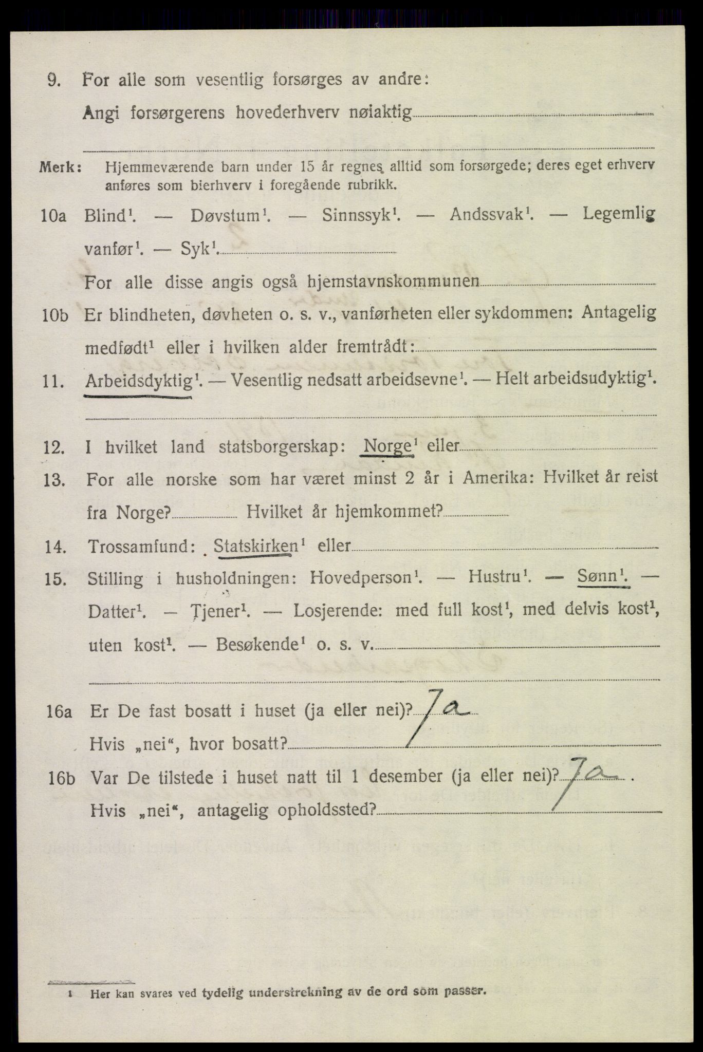 SAH, 1920 census for Øvre Rendal, 1920, p. 2040