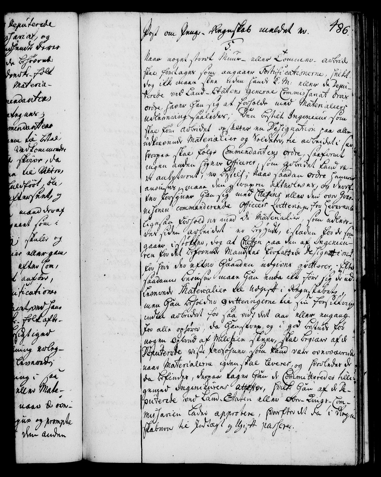 Rentekammeret, Kammerkanselliet, RA/EA-3111/G/Gg/Ggi/L0002: Norsk instruksjonsprotokoll med register (merket RK 53.35), 1729-1751, p. 486