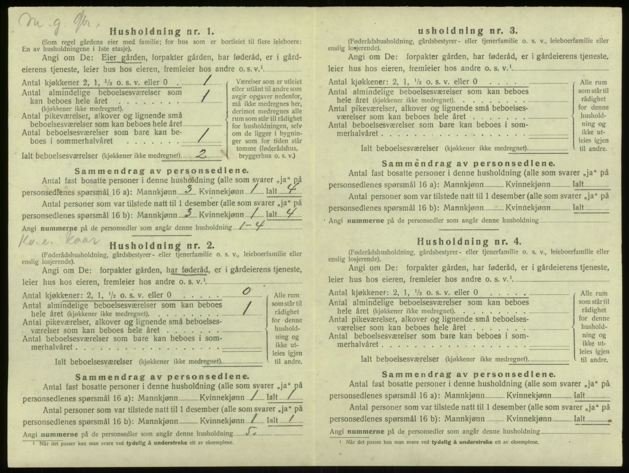 SAB, 1920 census for Alversund, 1920, p. 1094