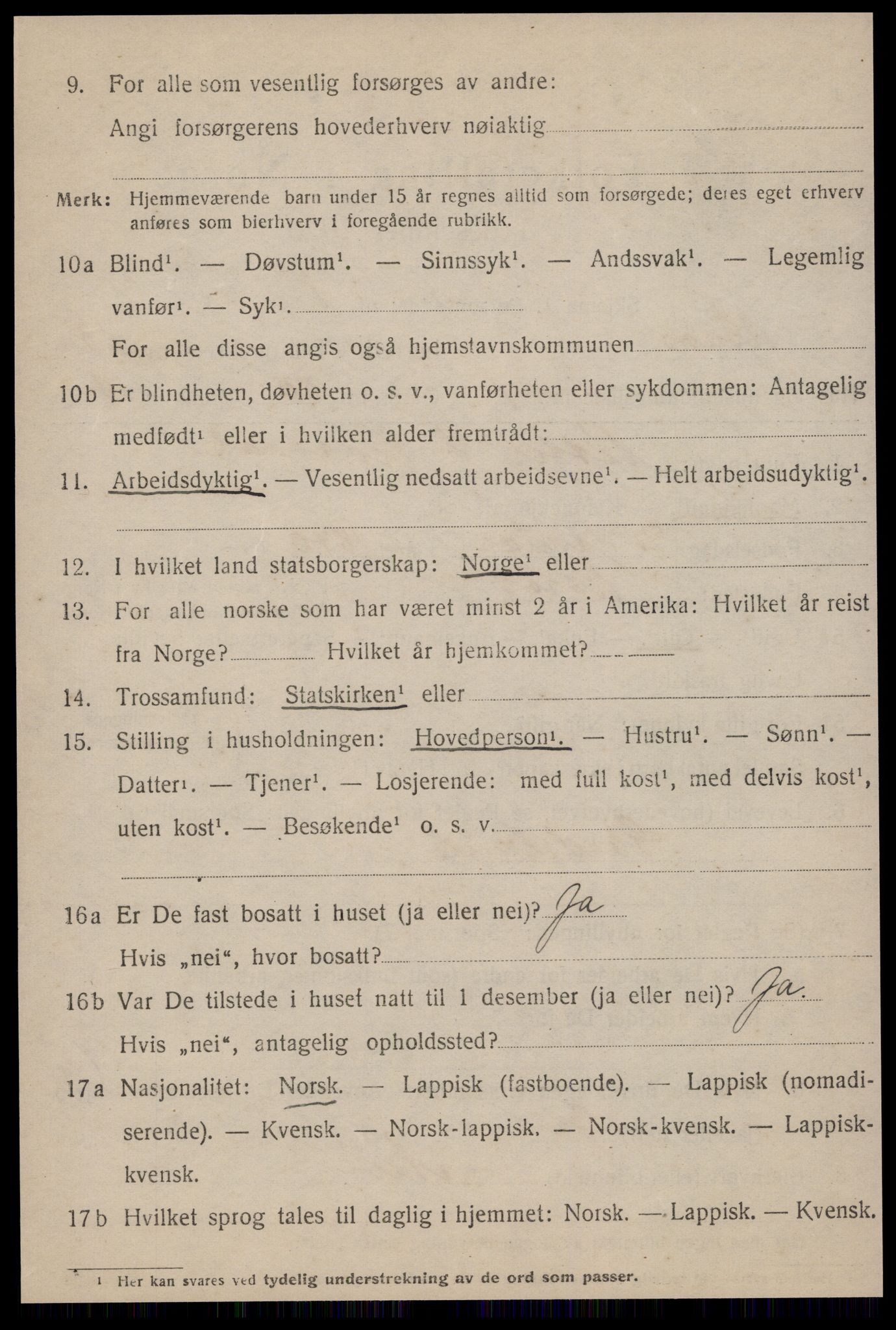 SAT, 1920 census for Røros, 1920, p. 9365