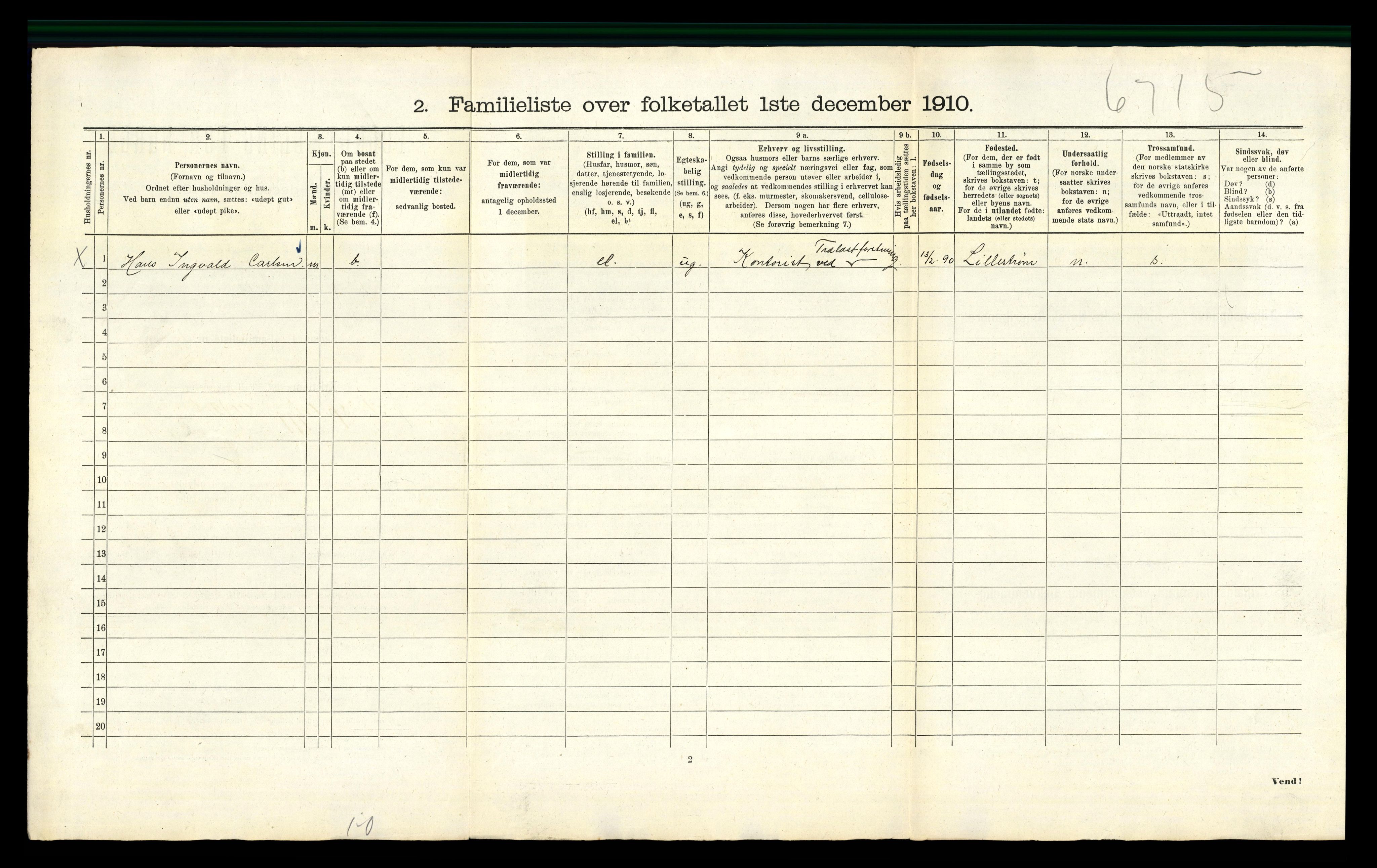 RA, 1910 census for Kristiania, 1910, p. 6036