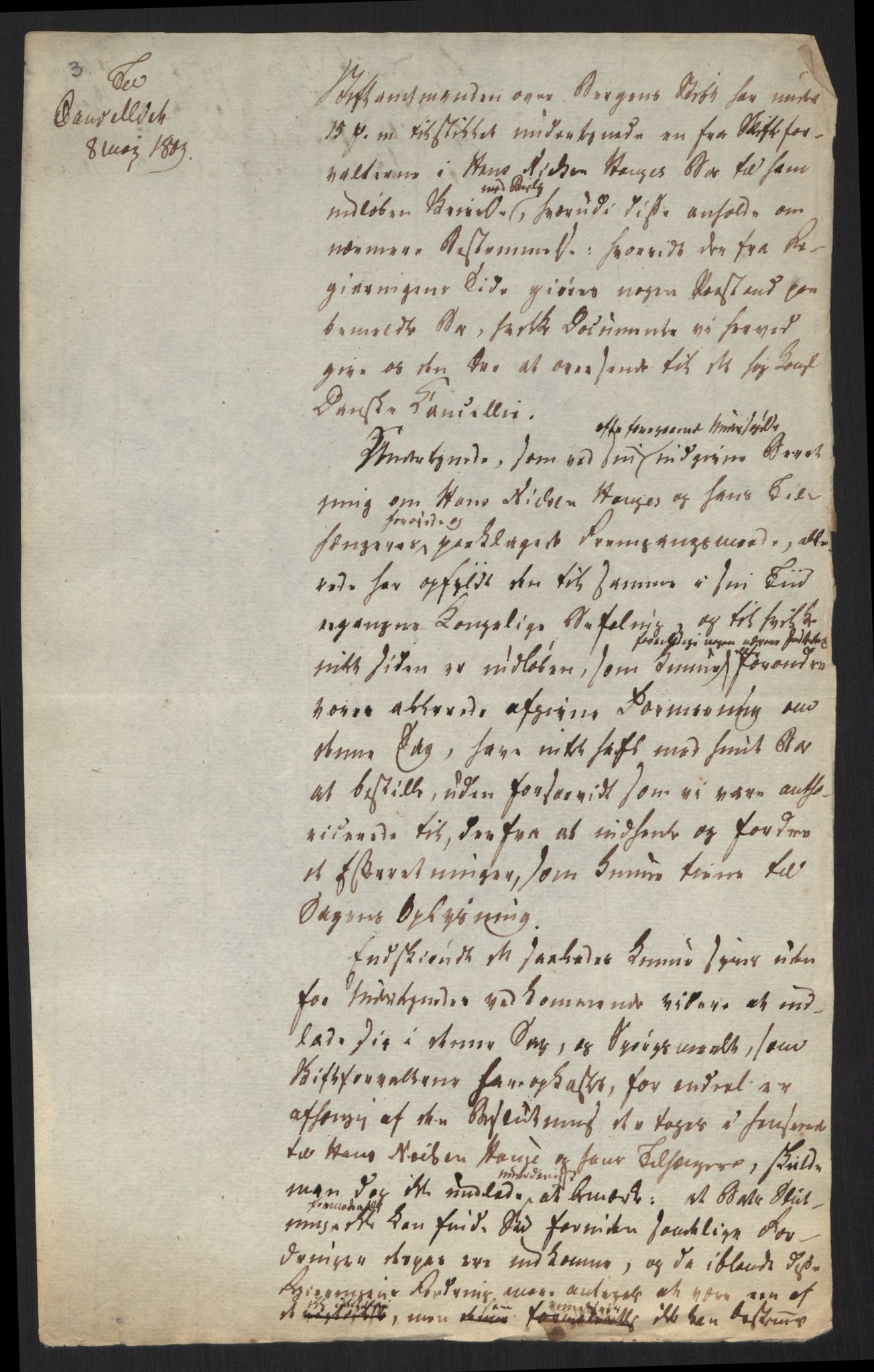 Justisdepartementet, Kommisjon i saken mot Hans Nielsen Hauge 1804, AV/RA-S-1151/D/L0001: Hans Nielsen Hauges sak, 1804-1813