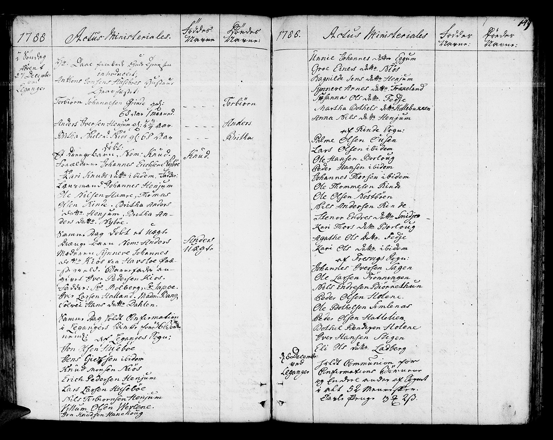 Leikanger sokneprestembete, AV/SAB-A-81001/H/Haa/Haaa/L0004: Parish register (official) no. A 4, 1770-1791, p. 149