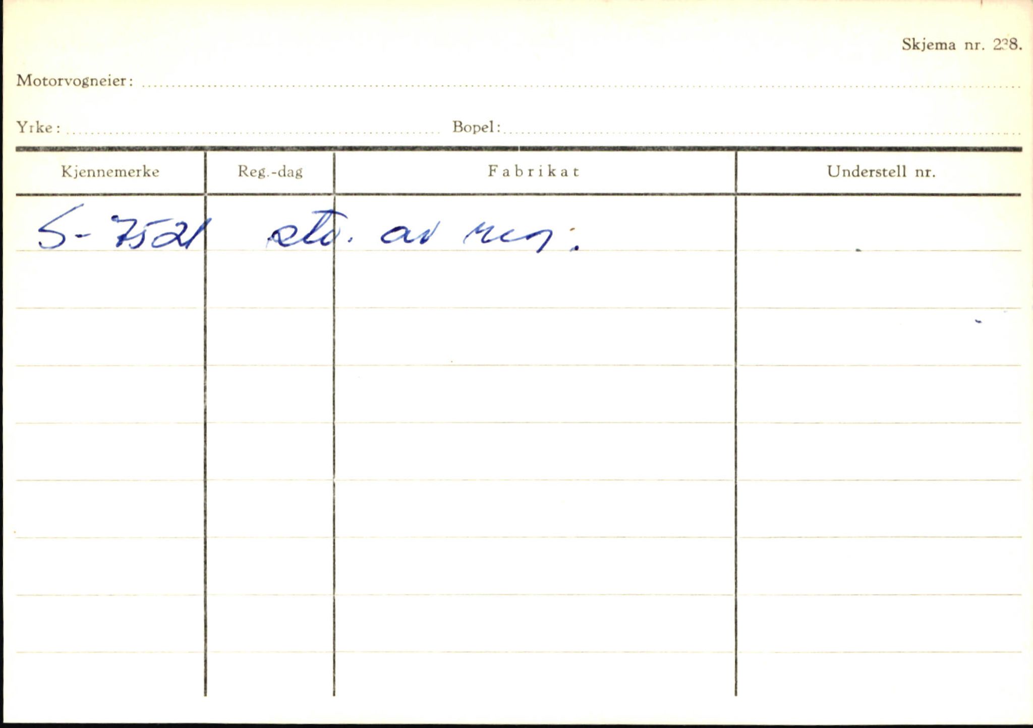 Statens vegvesen, Sogn og Fjordane vegkontor, SAB/A-5301/4/F/L0145: Registerkort Vågsøy S-Å. Årdal I-P, 1945-1975, p. 327