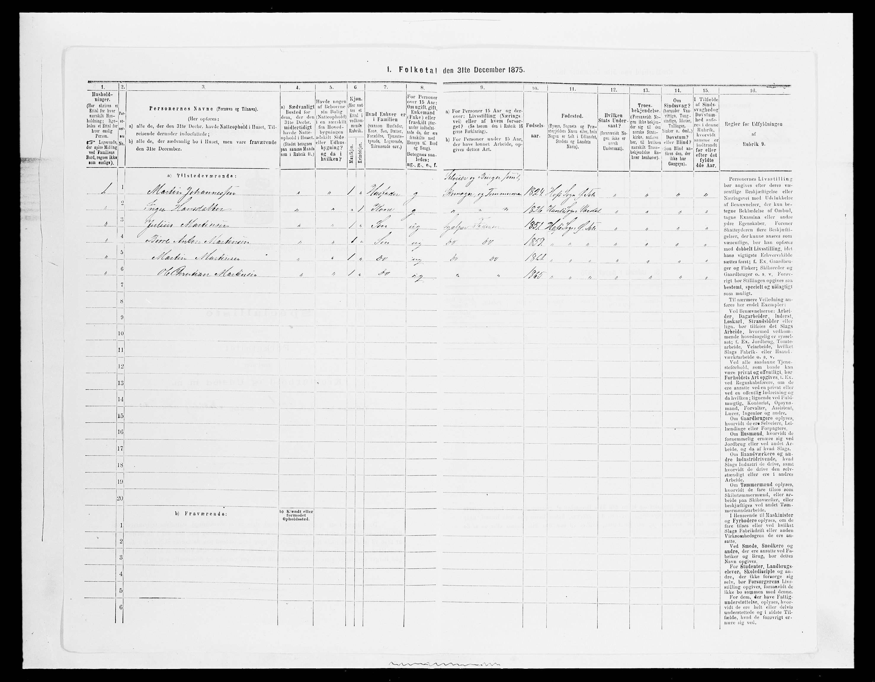 SAH, 1875 census for 0528P Østre Toten, 1875, p. 1434