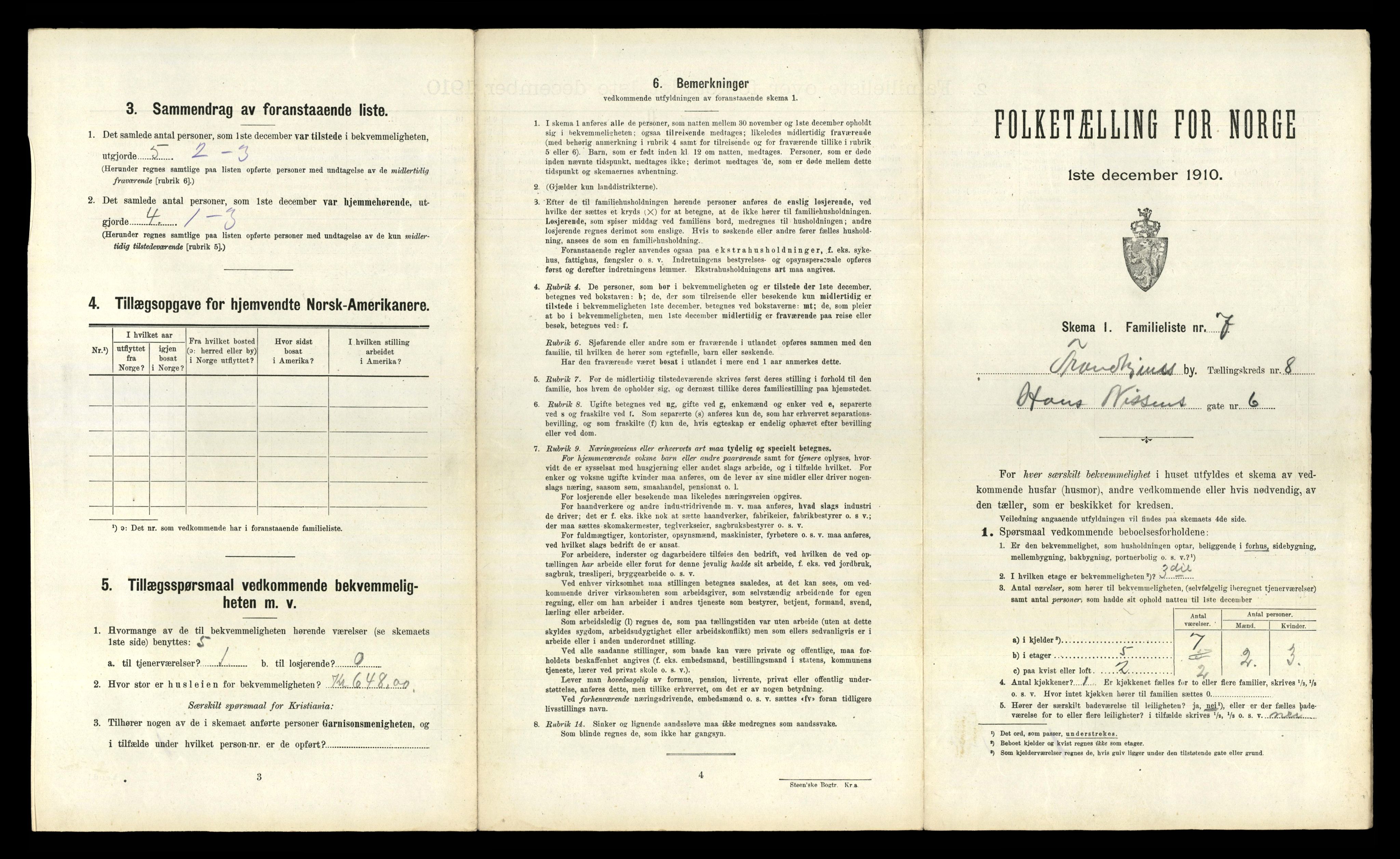 RA, 1910 census for Trondheim, 1910, p. 2697