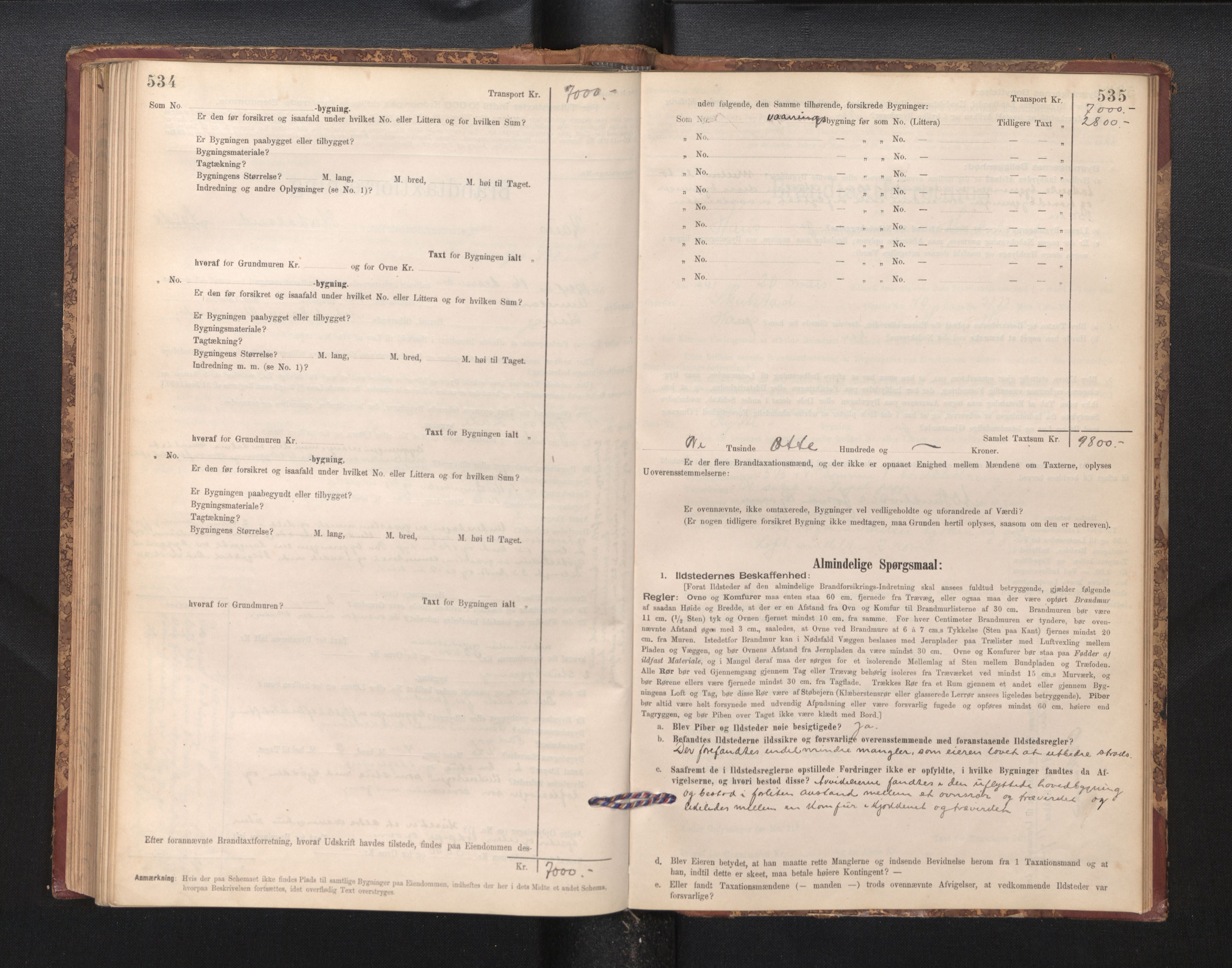 Lensmannen i Haus, AV/SAB-A-32701/0012/L0006: Branntakstprotokoll, skjematakst, 1895-1941, p. 534-535