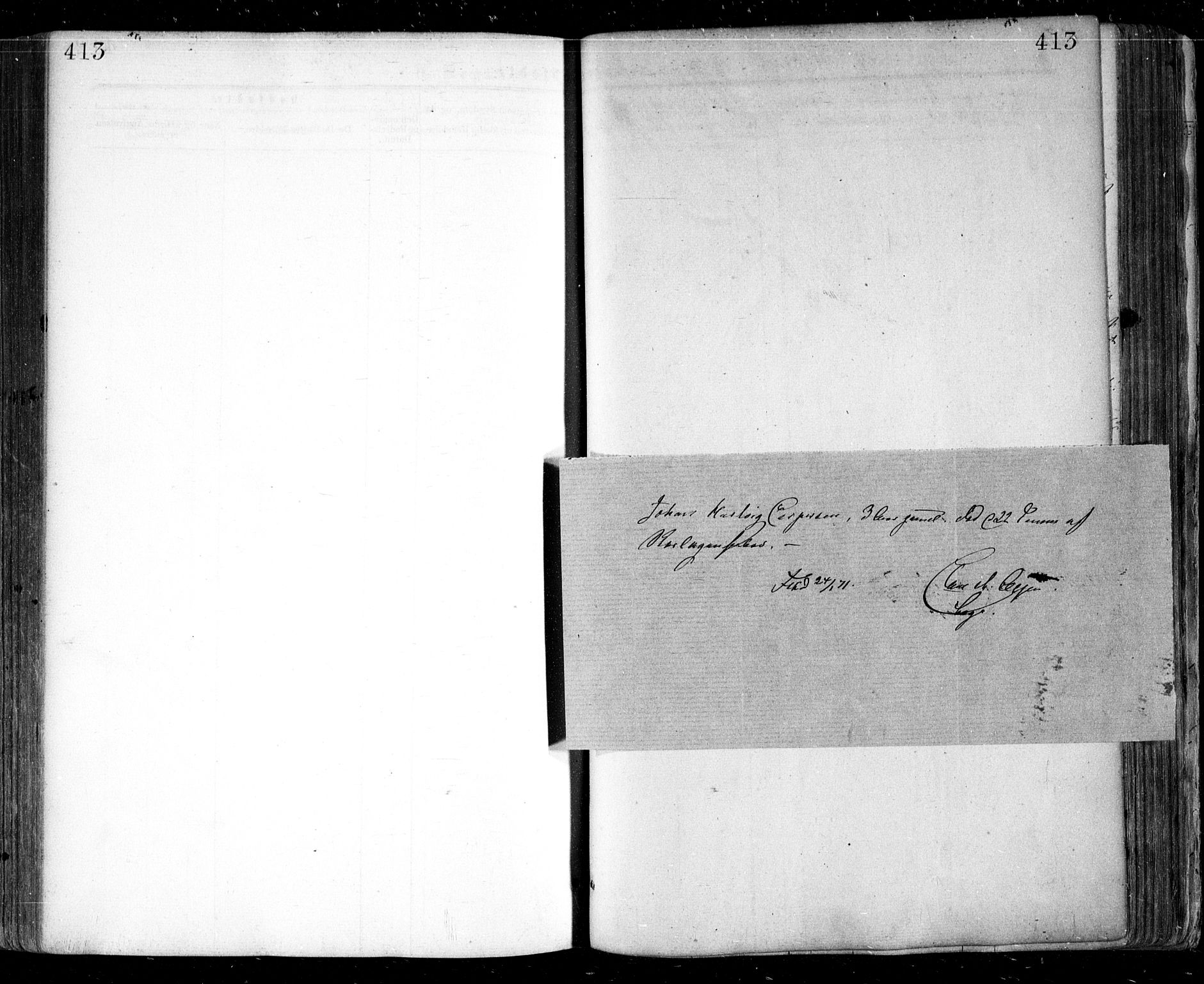 Glemmen prestekontor Kirkebøker, AV/SAO-A-10908/F/Fa/L0008: Parish register (official) no. 8, 1862-1871, p. 413