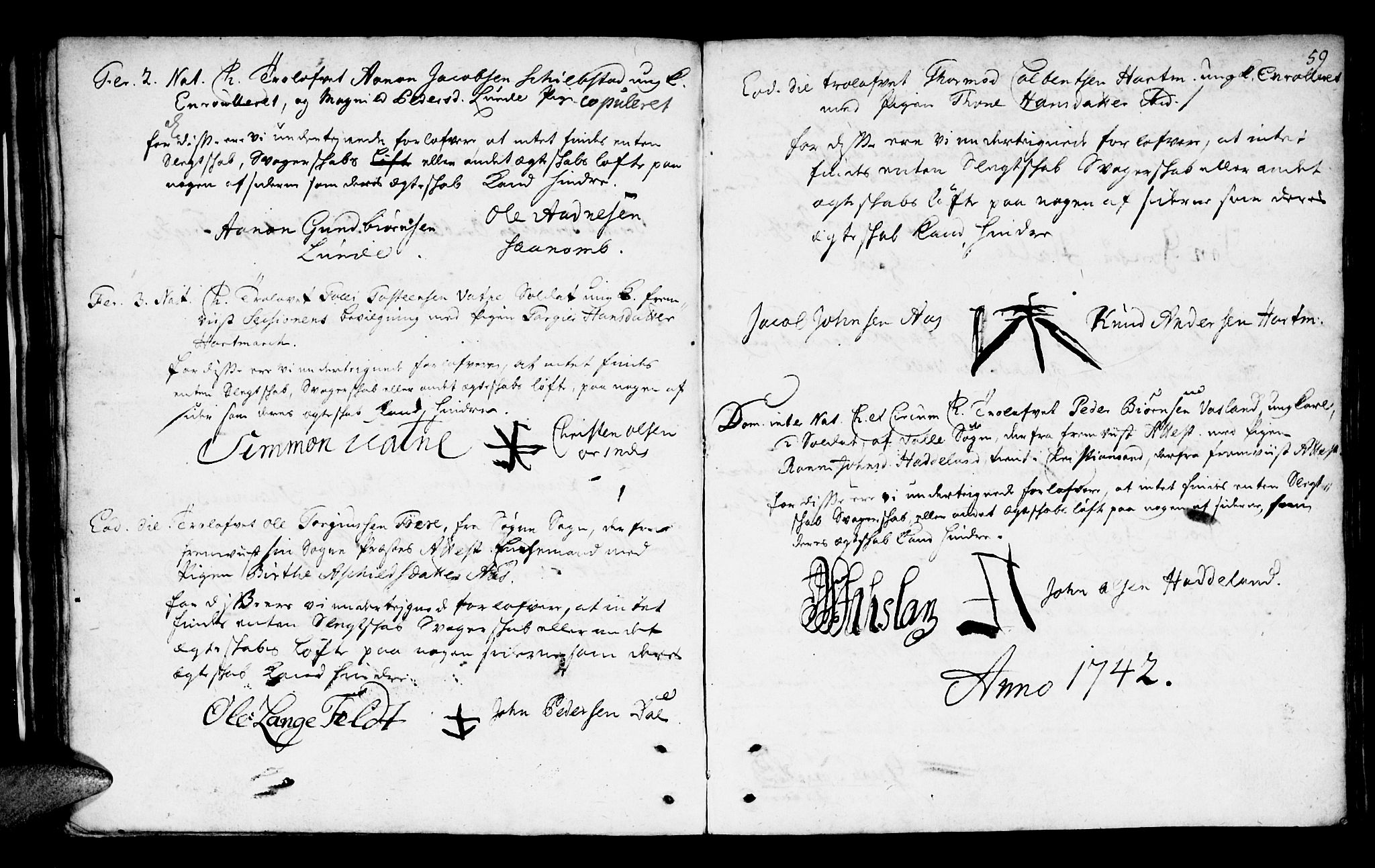 Mandal sokneprestkontor, SAK/1111-0030/F/Fa/Faa/L0002: Parish register (official) no. A 2, 1720-1754, p. 59