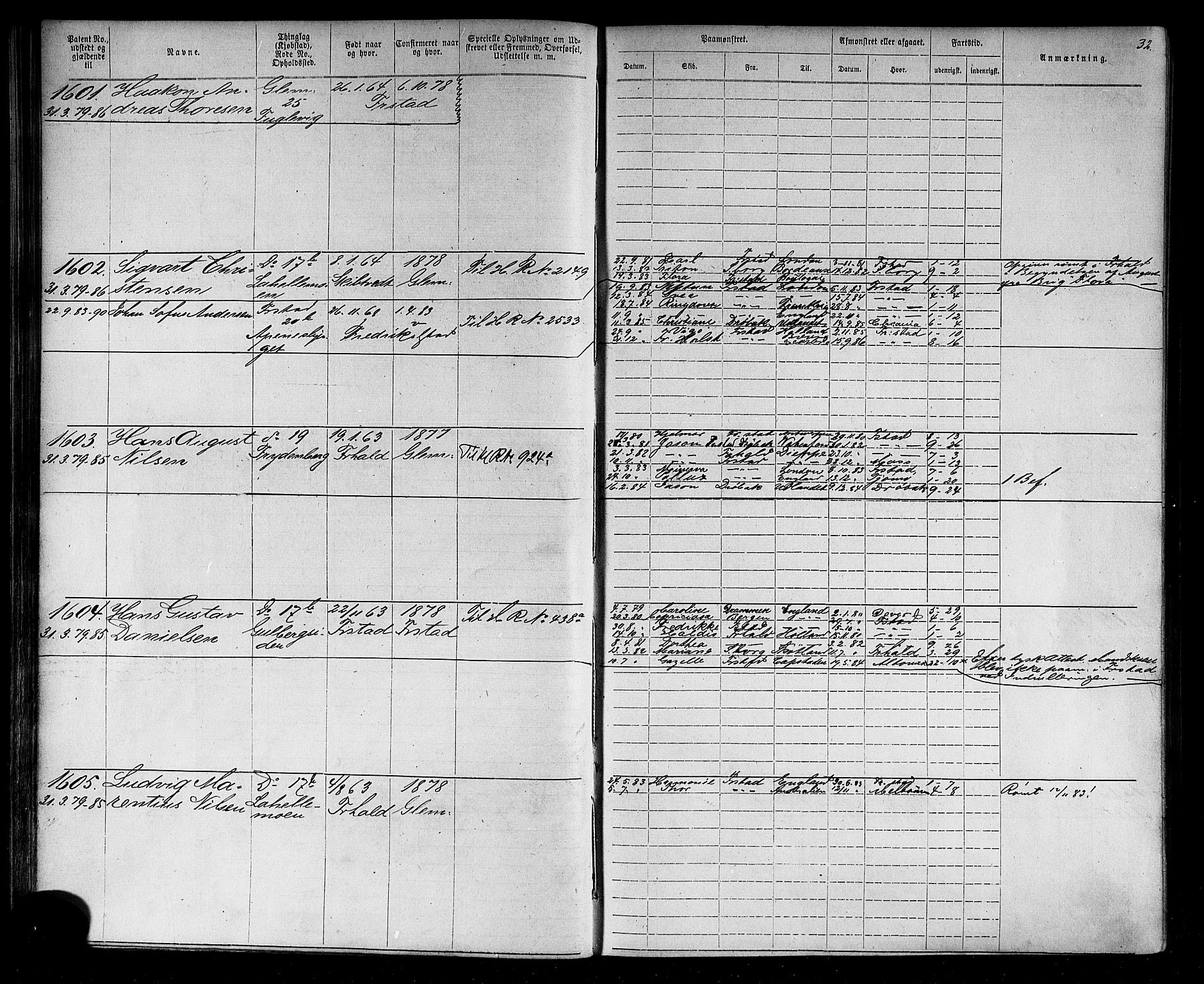 Fredrikstad mønstringskontor, AV/SAO-A-10569b/F/Fc/Fca/L0004: Annotasjonsrulle, 1885-1893, p. 34